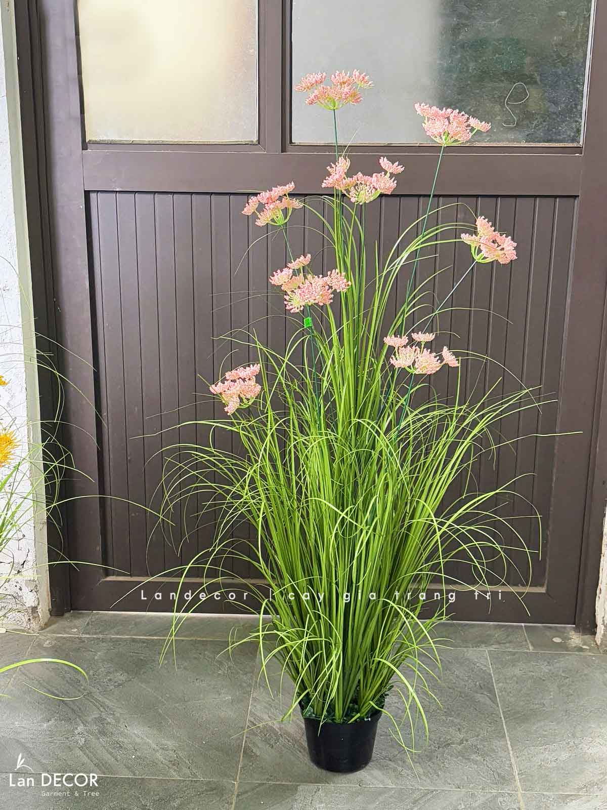 Hoa Hồi Hương Giả-Chậu Hoa Hồi Hương Trang Trí Căn Hộ Đẹp Tự Nhiên  (cao 100cm, tán 55cm)- CC1096