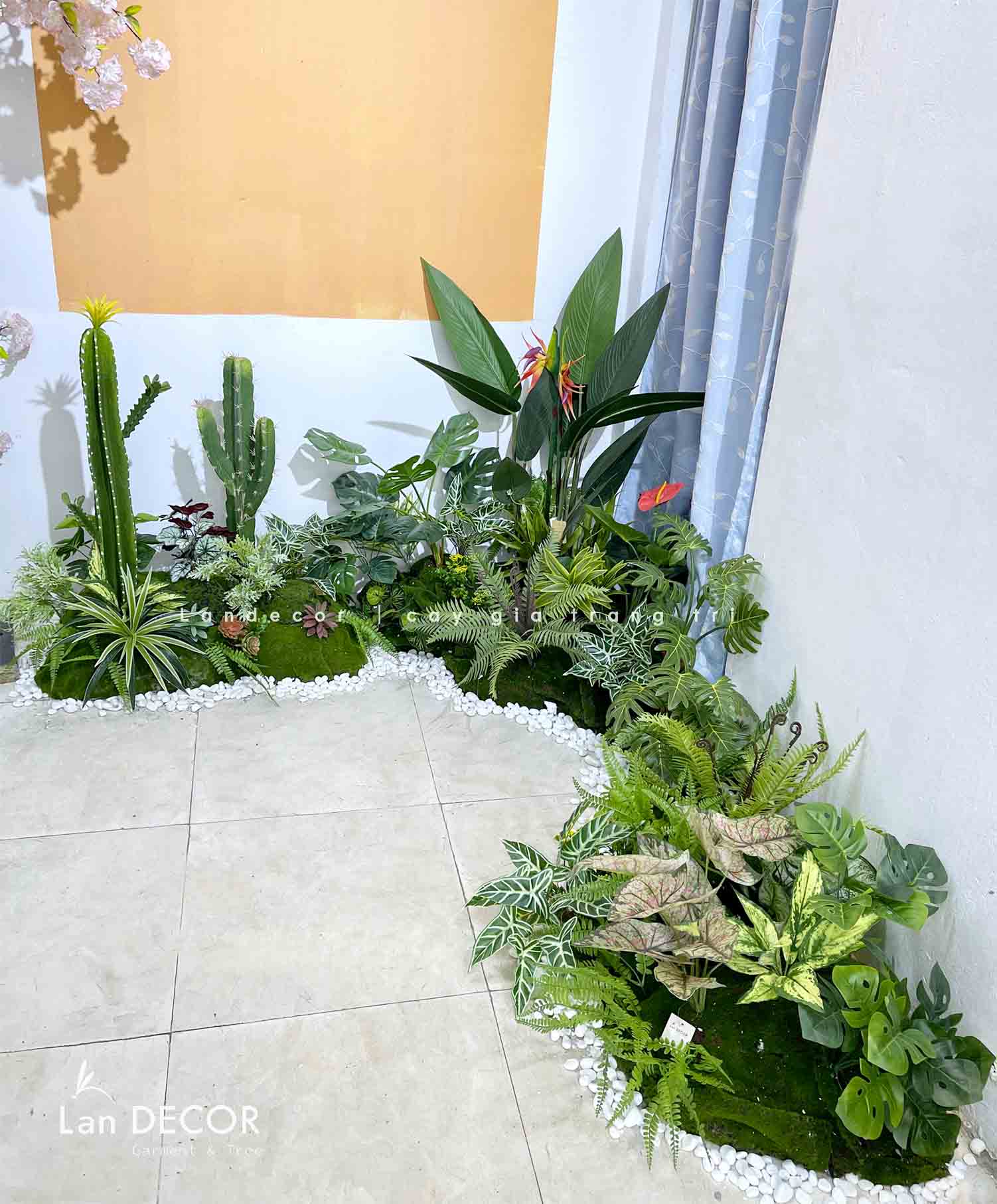 BỒN RÊU TIỂU CẢNH - BỒN CHUỐI THIÊN ĐIỂU MIX PHONG CÁCH RỪNG NHIỆT ĐỚI- RC012