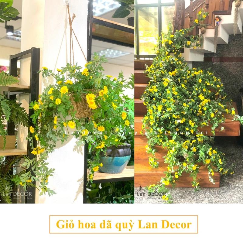 TỔNG HỢP GIỎ HOA DÃ QUỲ TRANG TRÍ NỘI THẤT, PHÒNG KHÁCH, CỬA HÀNG ĐẸP