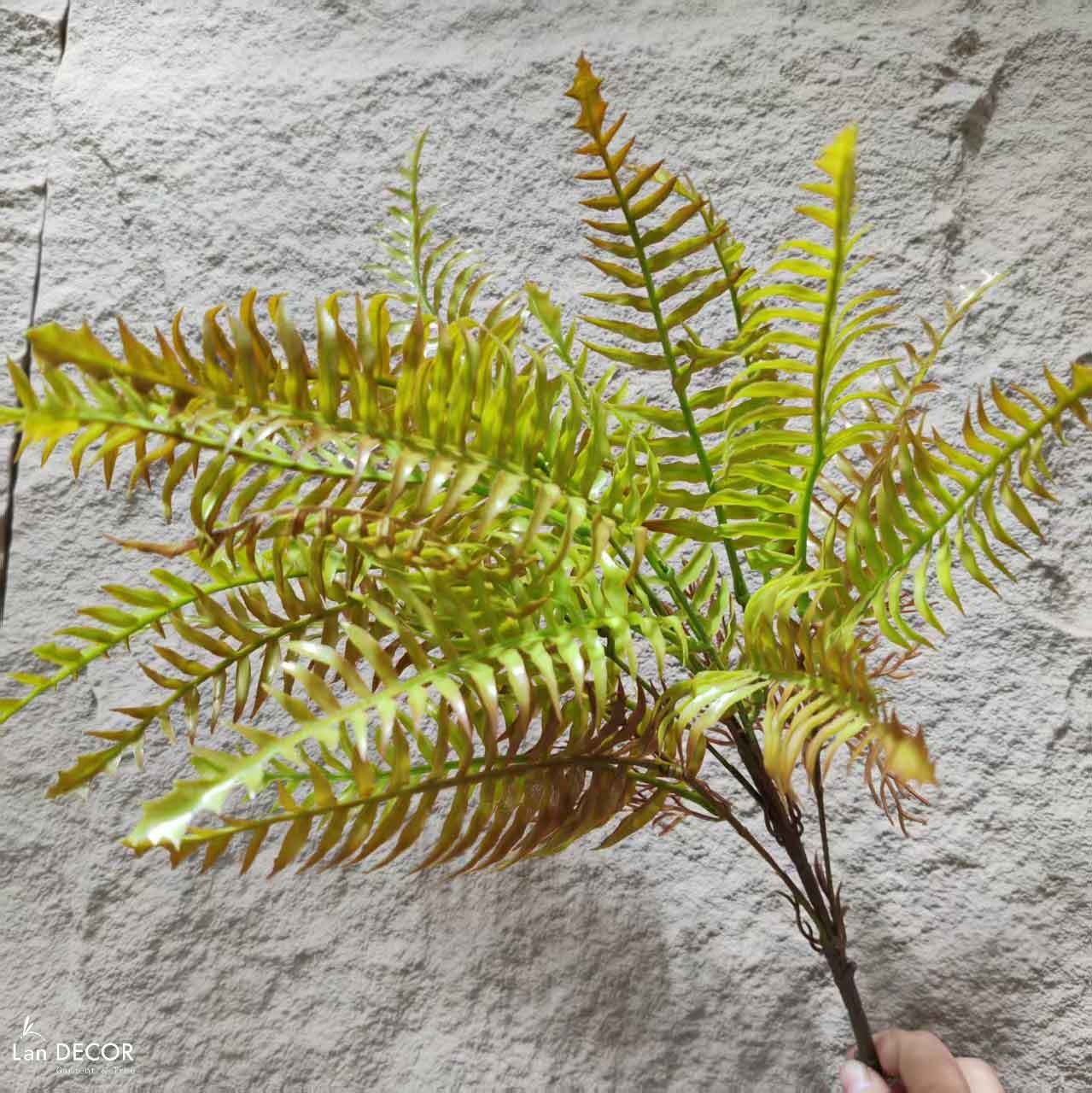Dương Xỉ Giả Decor- Cành Dương Xỉ Giả Trang Trí Bồn Tiểu Cảnh (55cm, 7 nhánh)- HC1294