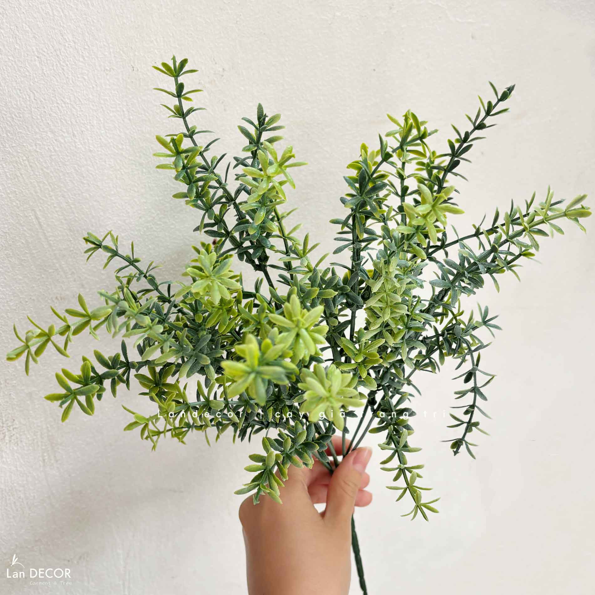 Cành Lá Giả Trang Trí, Cành Lá Rong Trang Trí Tiểu Cảnh (30cm) - HC1159