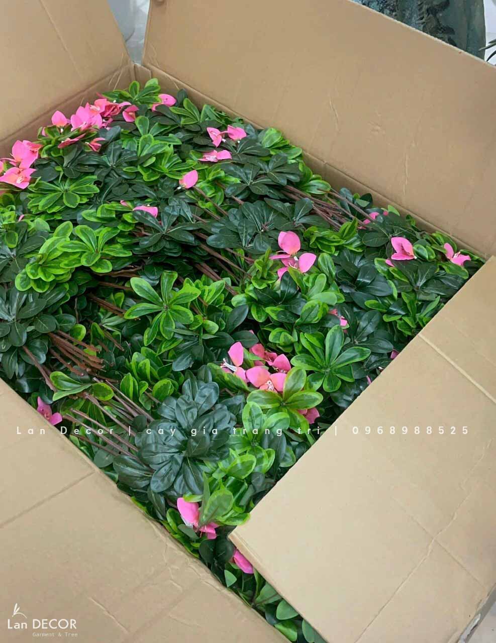 Cành Lá Giả, Cành Hoa Đỗ Quyên Đẹp Tự Nhiên (50cm) -HC1117