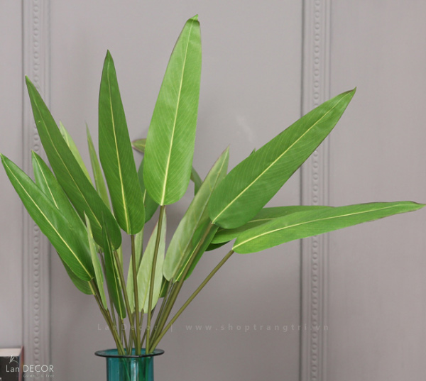 Cành Lá Giả Trang Trí, Cành Lá Chuối Mini Decor - HC987