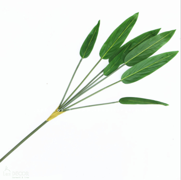 Cành Lá Giả Trang Trí, Cành Lá Chuối Mini Decor - HC987