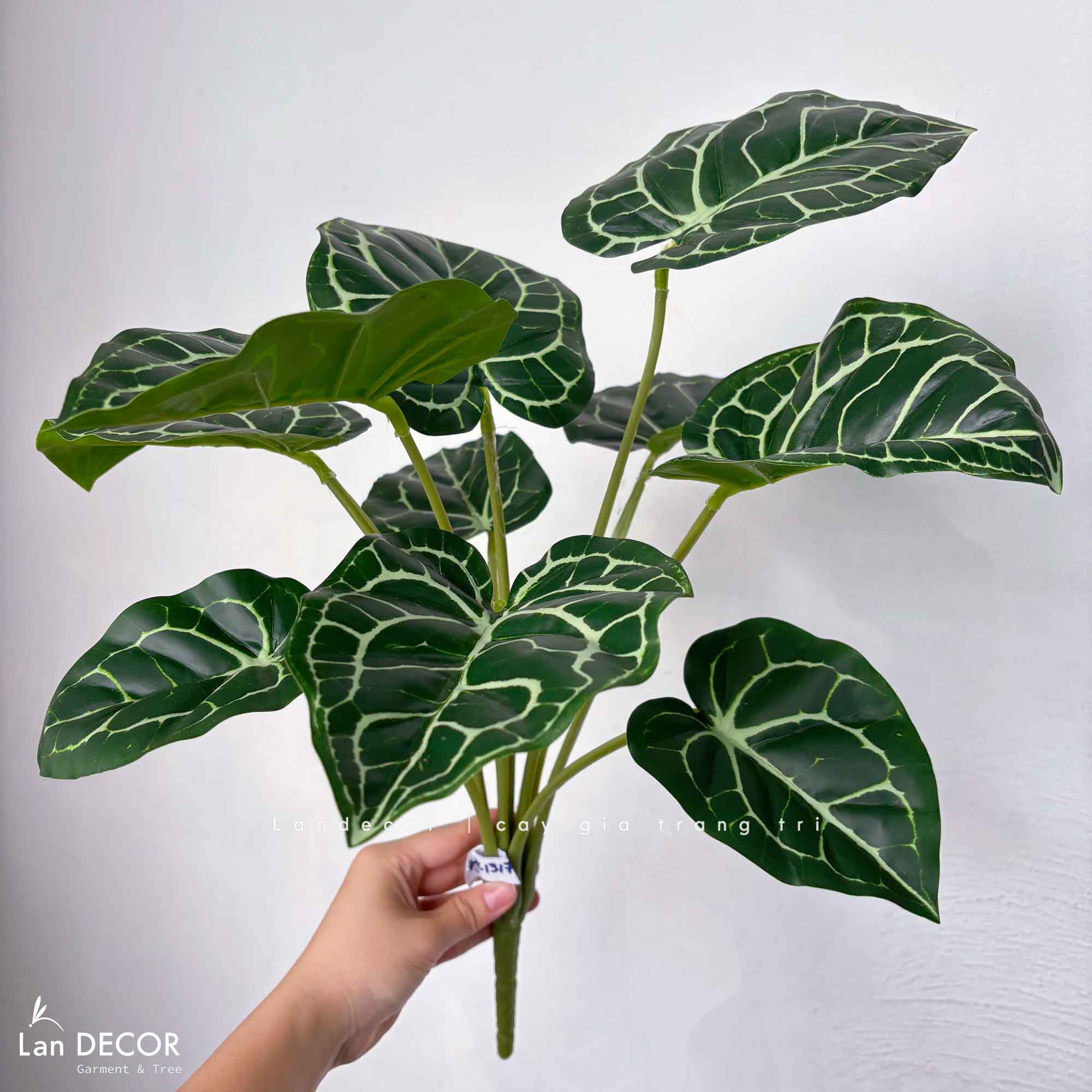 Cành Lá Giả Trang Trí- Cành Lá Môn Giả Mô Phỏng Tự Nhiên, Trang Trí Độc Đáo (55cm, 10 lá)- HC1317