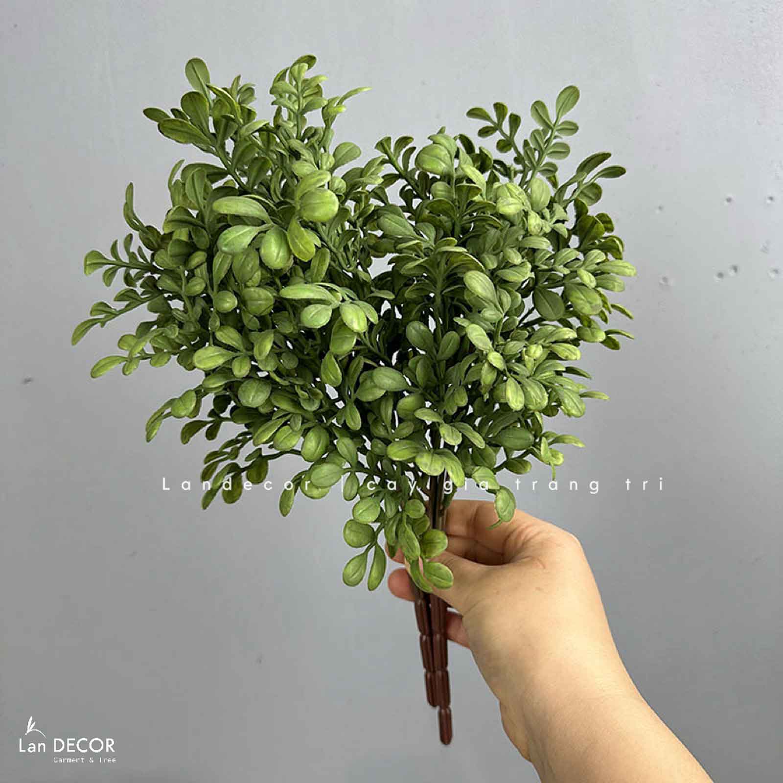 Cành Lá Giả Trang Trí- Cành Lá Sam Giả Decor (5 nhánh, 30cm)- HC1385