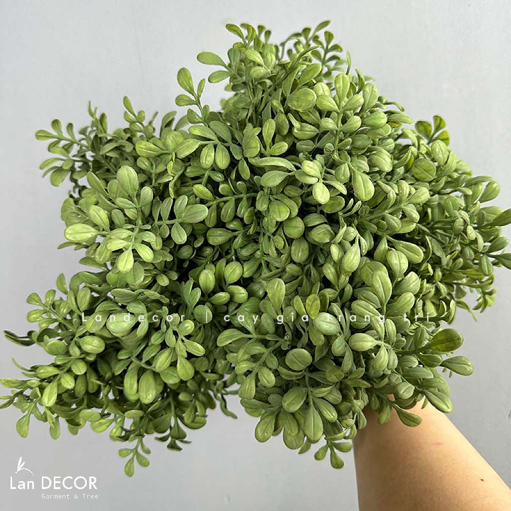 Cành Lá Giả Trang Trí- Cành Lá Sam Giả Decor (5 nhánh, 30cm)- HC1385