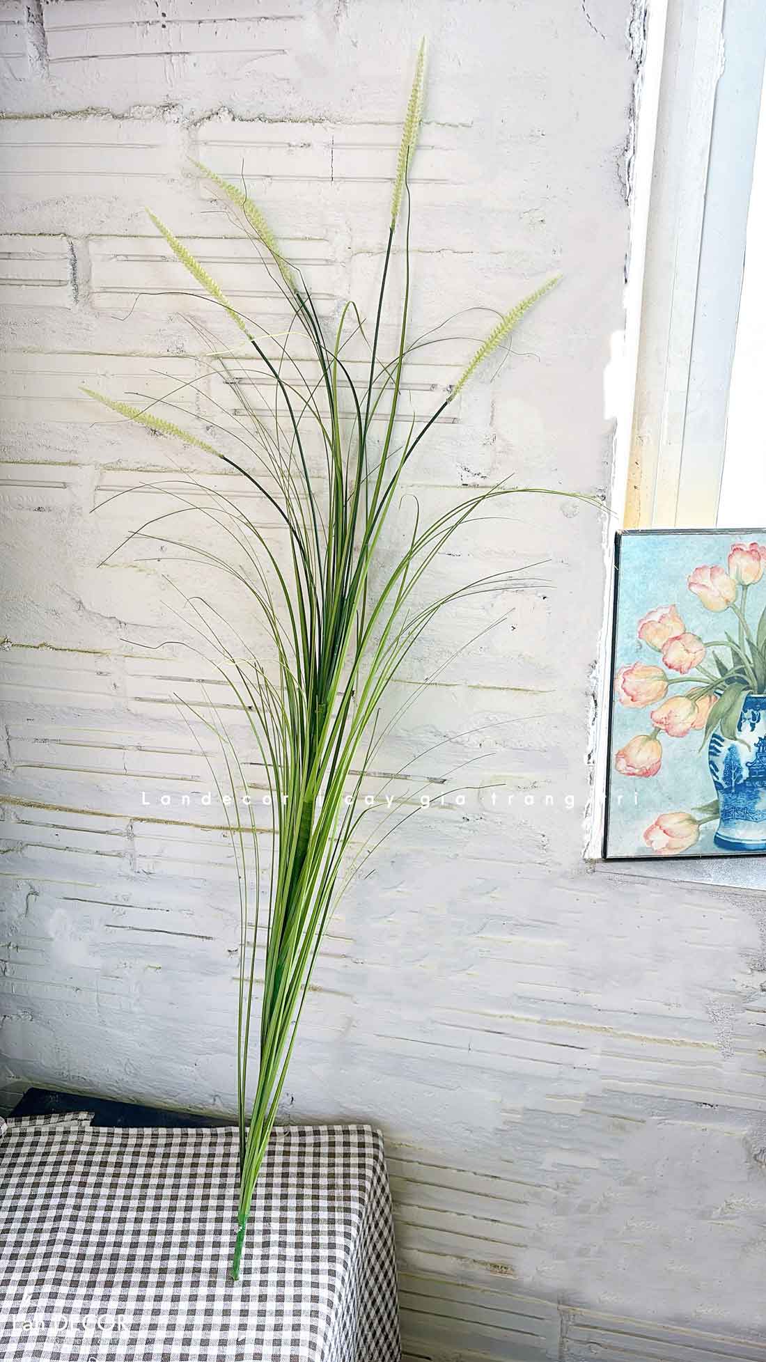 Cỏ Lau Giả- Cành Cỏ Lau Giả Không Lông Thiết Kệ Ụ Rêu Tiểu Cảnh, Decor Kệ Cây- CC1088