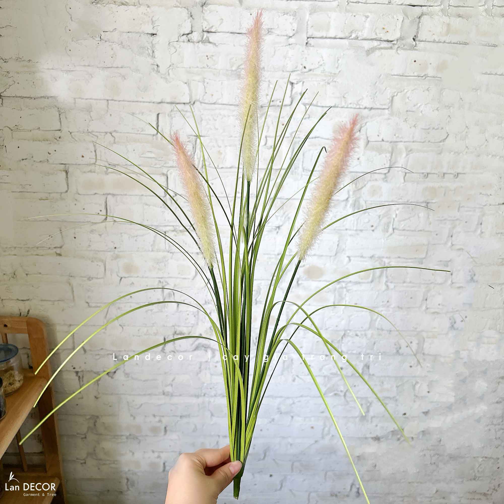 Cỏ Lau Giả- Cành Cỏ Lau Giả Thiết Kế Lan Decor, Trang Trí Kệ Cây, Tiểu Cảnh Lau Giả Quán Cafe Độc Đáo - CC1087