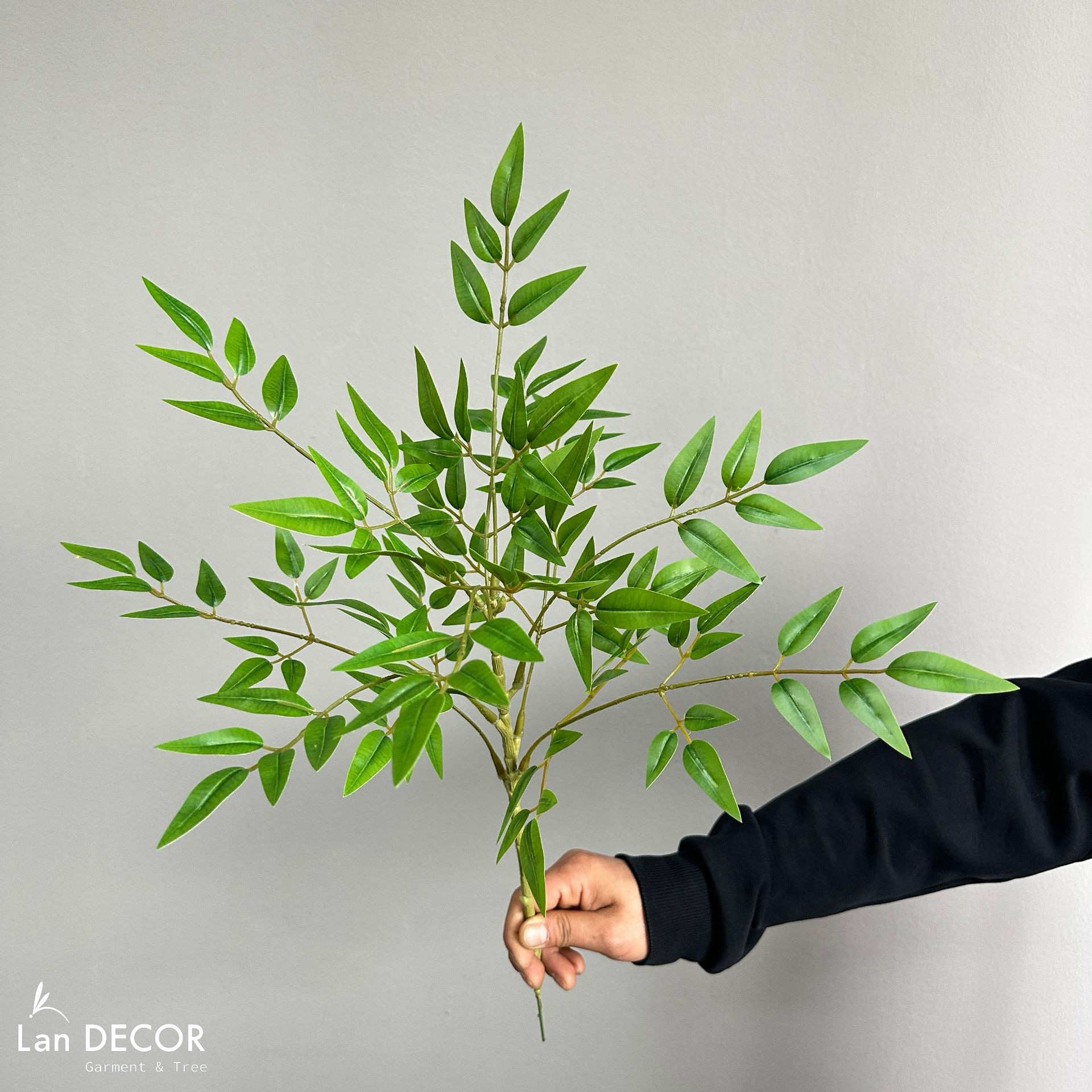 Cành Lá Gỉa Decor - Cành Nam Thiên Trúc Giả Decor Độc Đáo (70-110CM) - HC1336