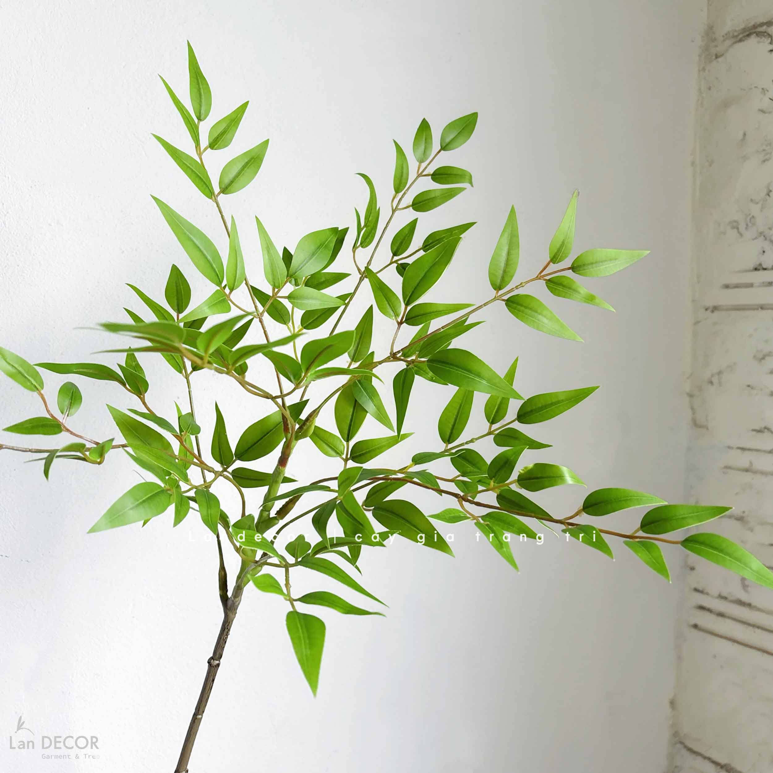 Cành Lá Gỉa Decor - Cành Nam Thiên Trúc Giả Decor Độc Đáo (70-110CM) - HC1336
