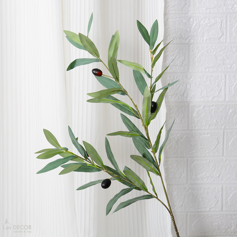 Cành Lá Giả - Cành Olive Giả Dùng Trang Trí Nhà Cửa - HC1324