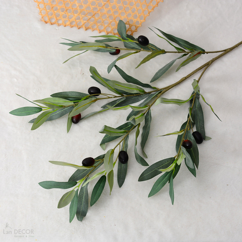 Cành Lá Giả - Cành Olive Giả Dùng Trang Trí Nhà Cửa - HC1324