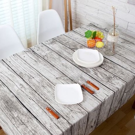 Vải Canvas vân gỗ xám - TB209