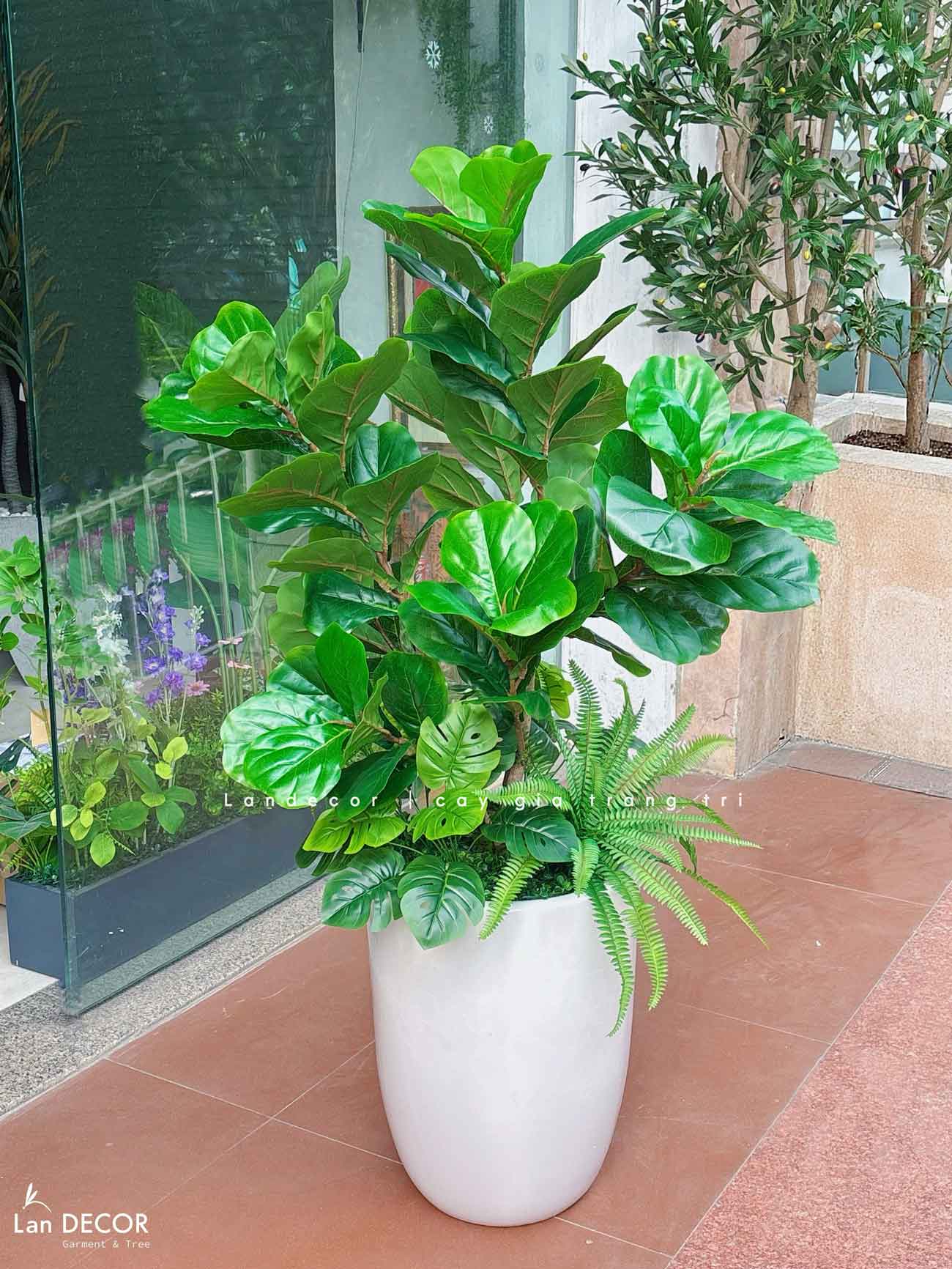 Cây Bàng Giả- Cây Bàng Giả Decor Không Gian Xanh (110cm)- CC1276