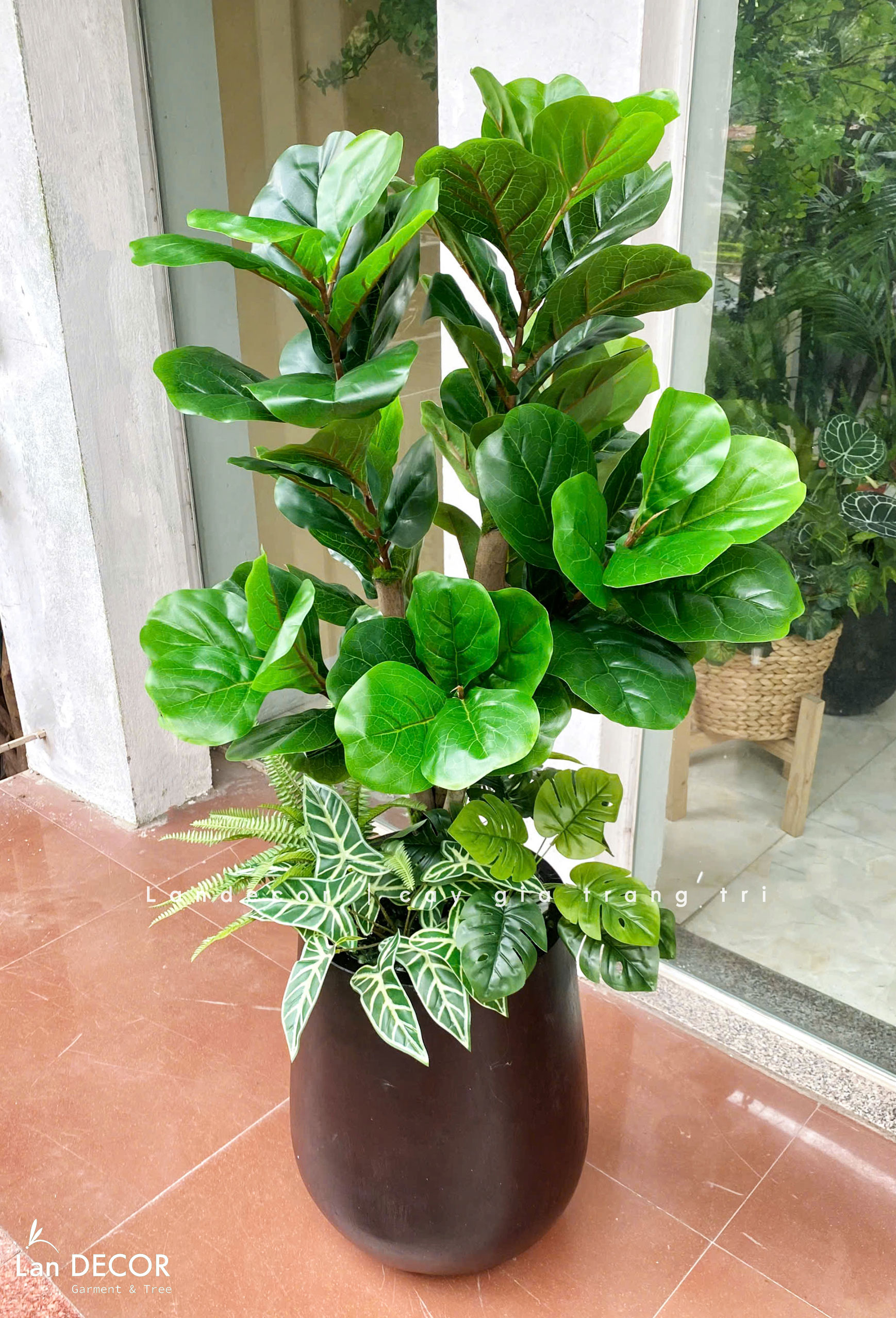 Cây Bàng Giả- Cây Bàng Giả Decor Không Gian Xanh (110cm)- CC1276