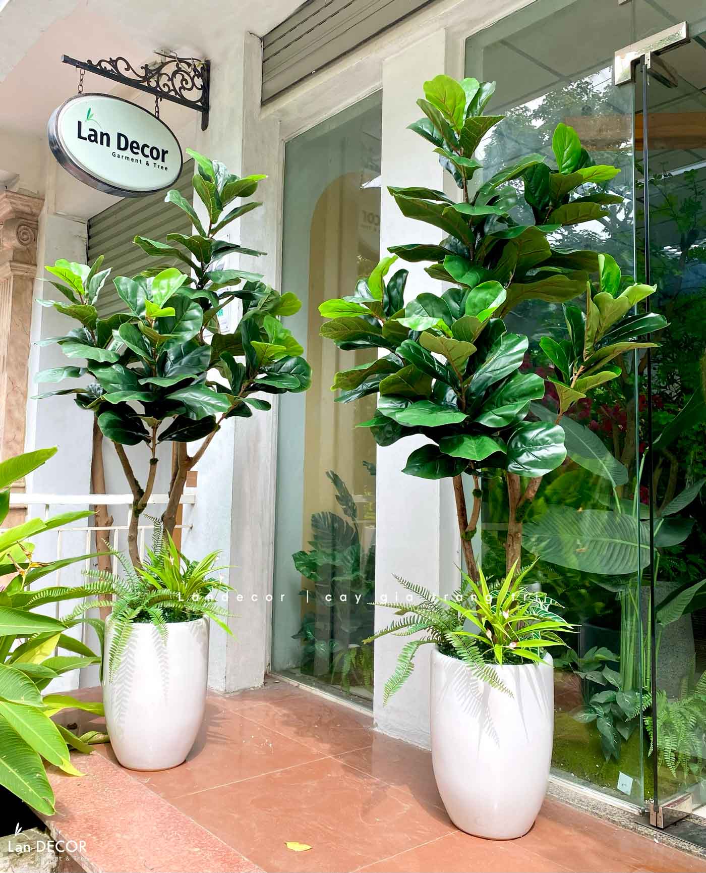 Cây Bàng Giả Decor- Cây Bàng Giả Thiết Kế Lan Decor, Trang Trí Không Gian Xanh Hiện Đại (170cm)- CC1147