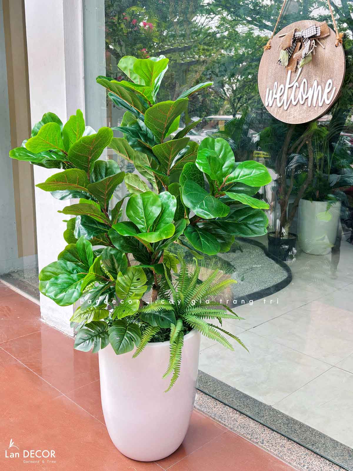 Cây Bàng Giả- Cây Bàng Giả Decor Không Gian Xanh (110cm)- CC1276