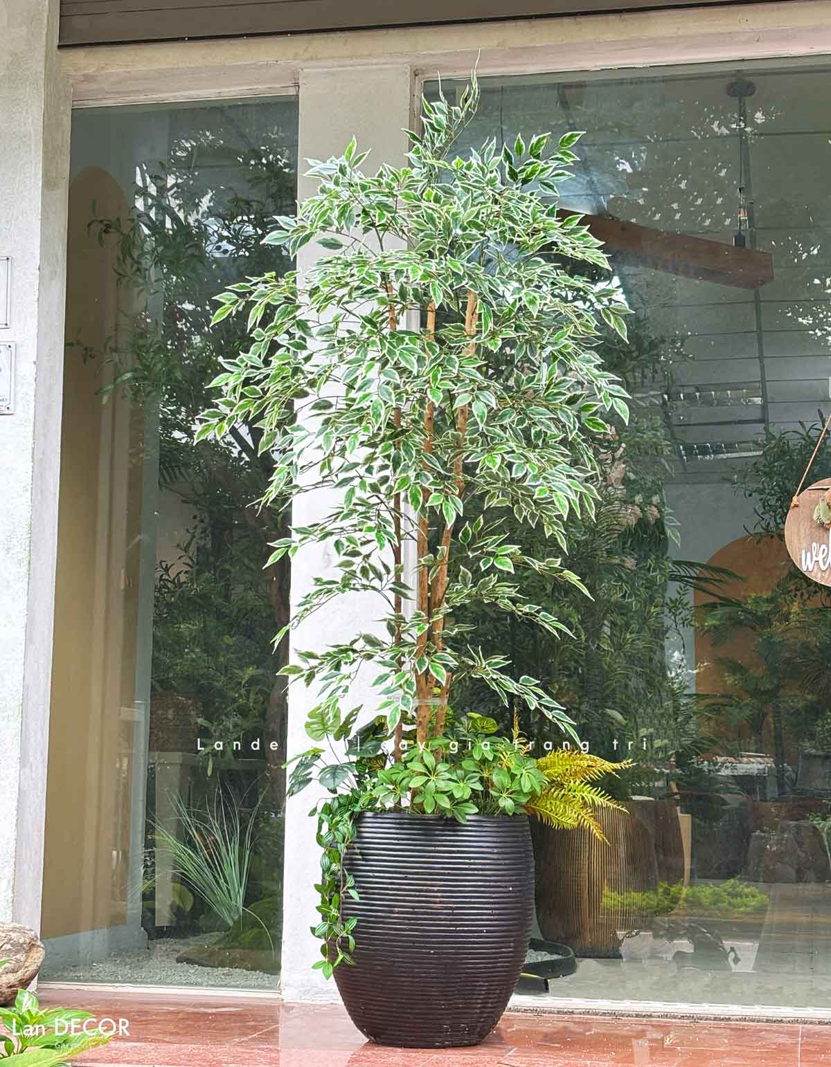 Cây Giả Trang Trí- Cây Cẩm Thạch Giả Decor Không Gian Độc Đáo (180cm)- LC3961