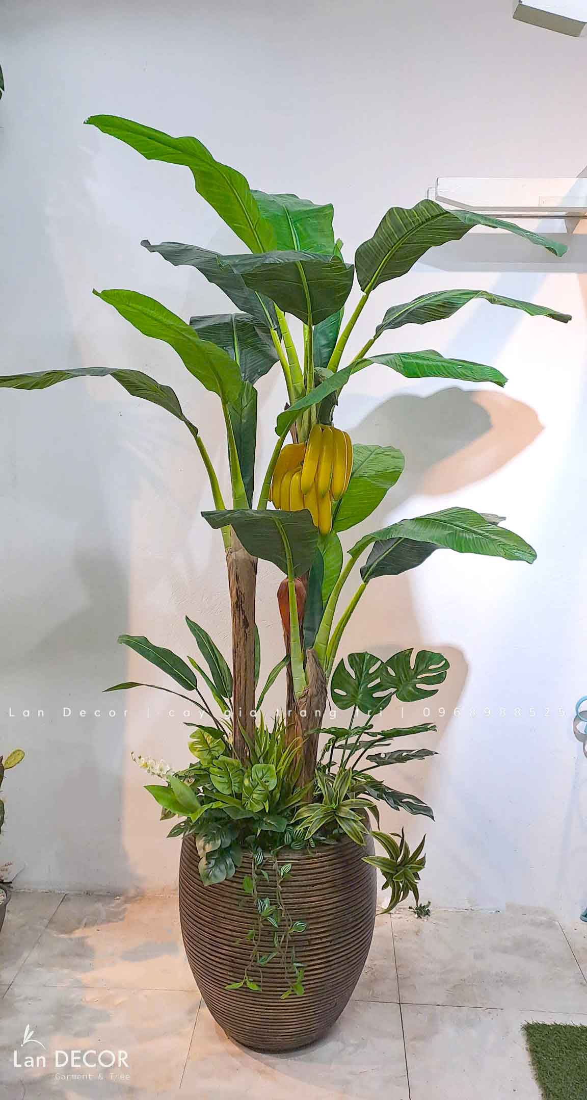 Cây Chuối Giả Decor Phong Cách Sân Vườn (2m)- LC2648-1-MIX