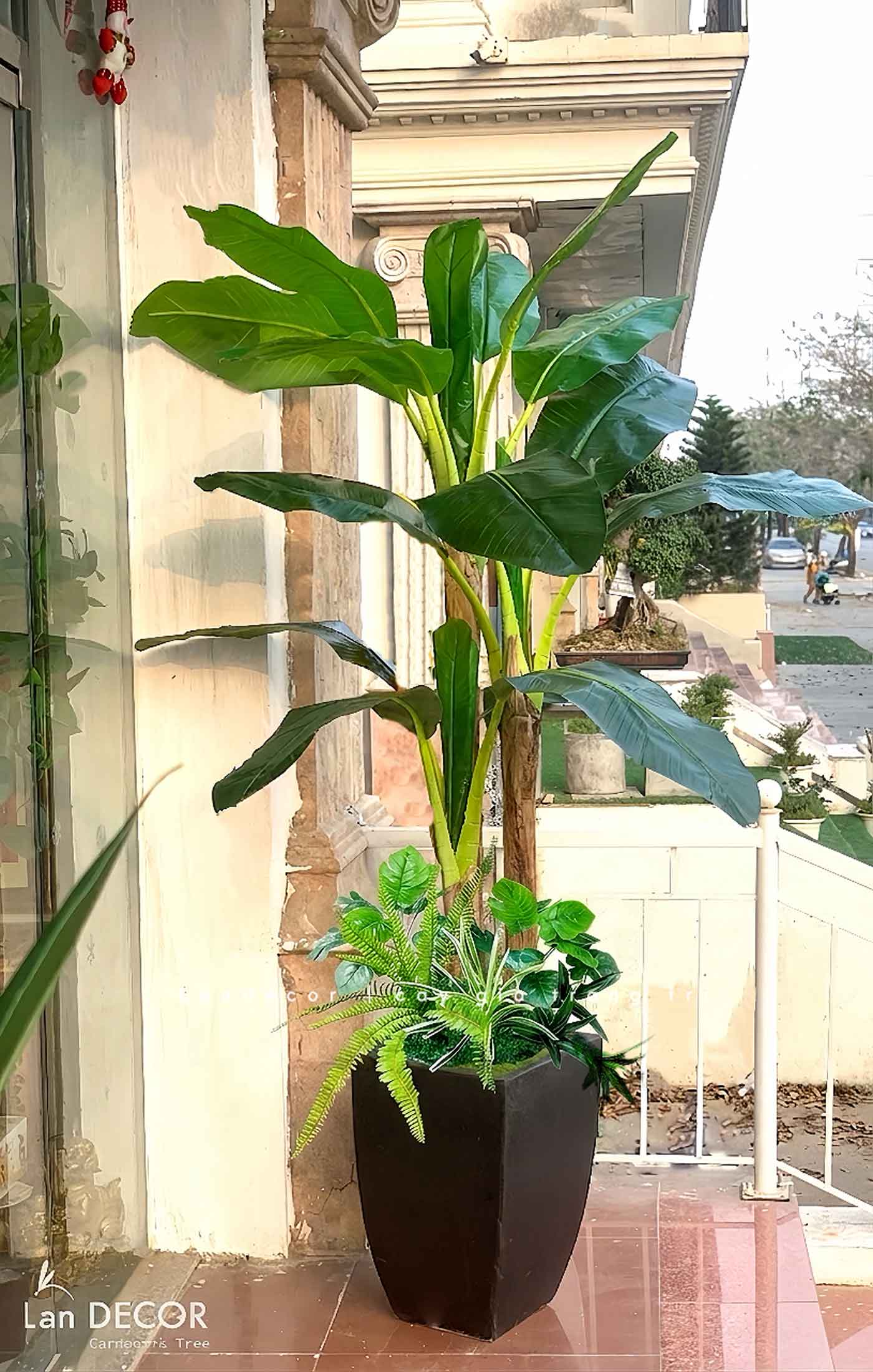 Cây Chuối Giả Decor Phong Cách Sân Vườn (2m)- LC2648-1-MIX