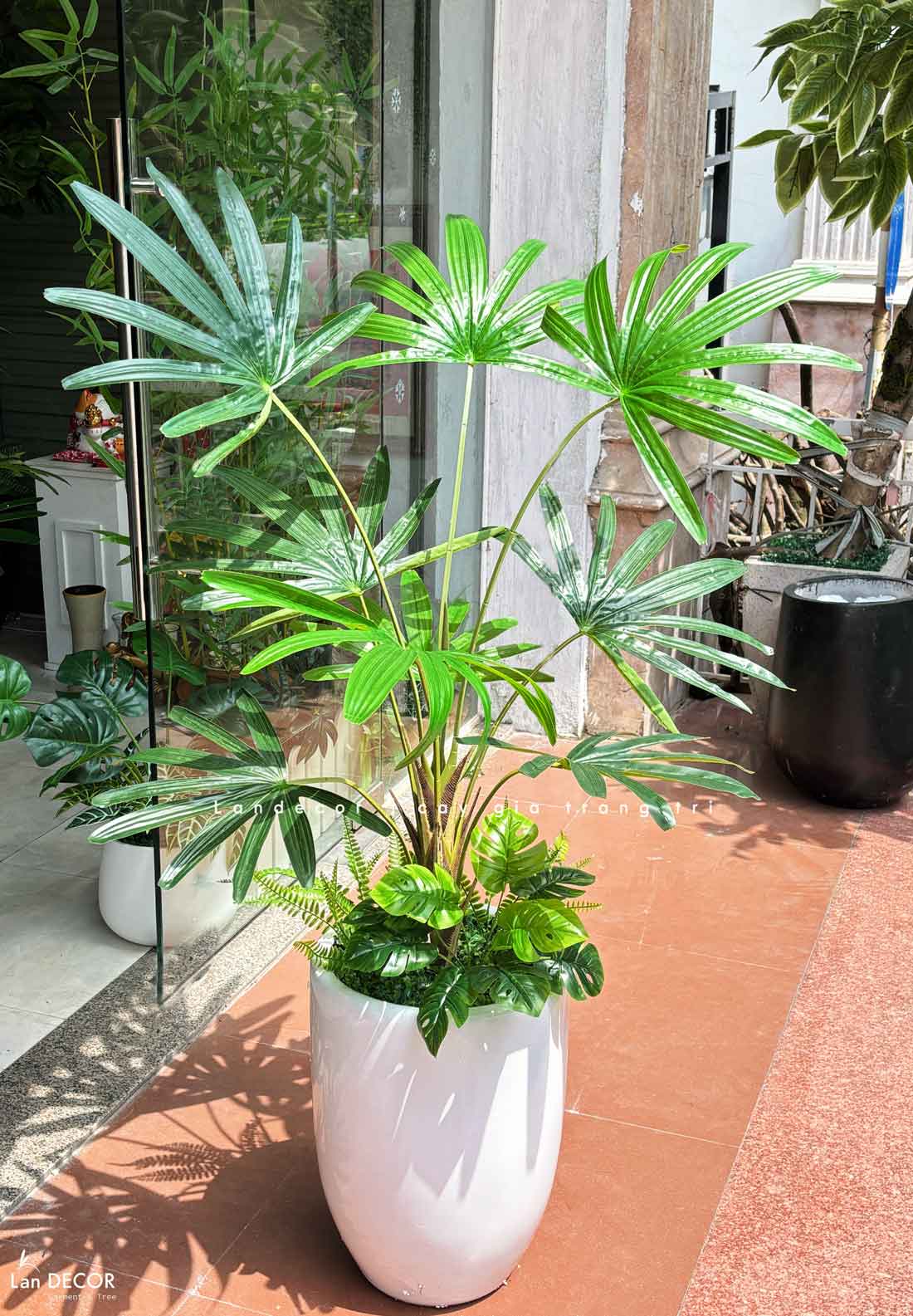 CHẬU CÂY CỌ RỪNG TRANG TRÍ TIỂU CẢNH LANDECOR (120CM) - LC3194 MIX