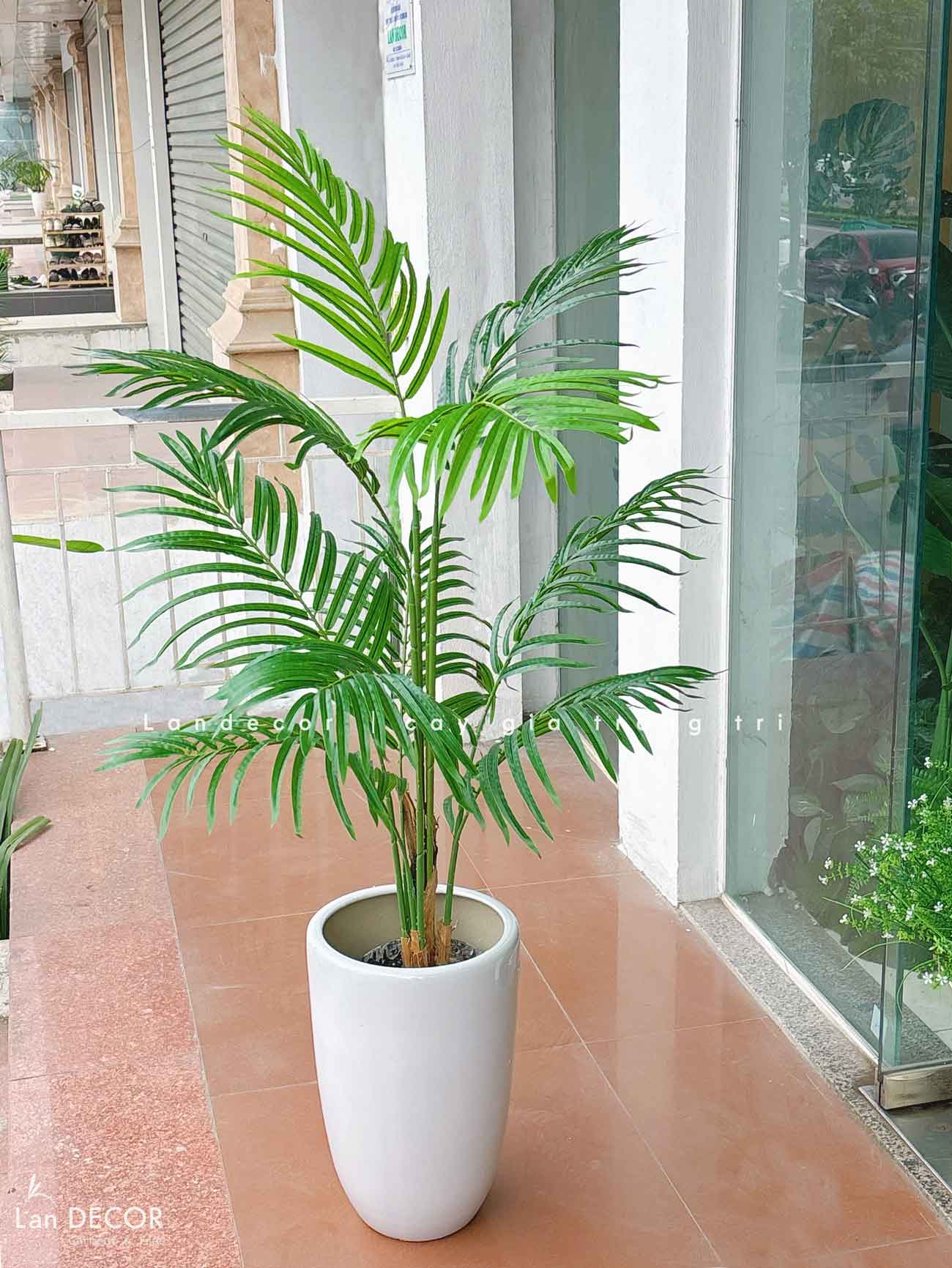 Cây Dừa Giả Decor Xanh Mát, Đẹp Tự Nhiên (120cm)- LC3041