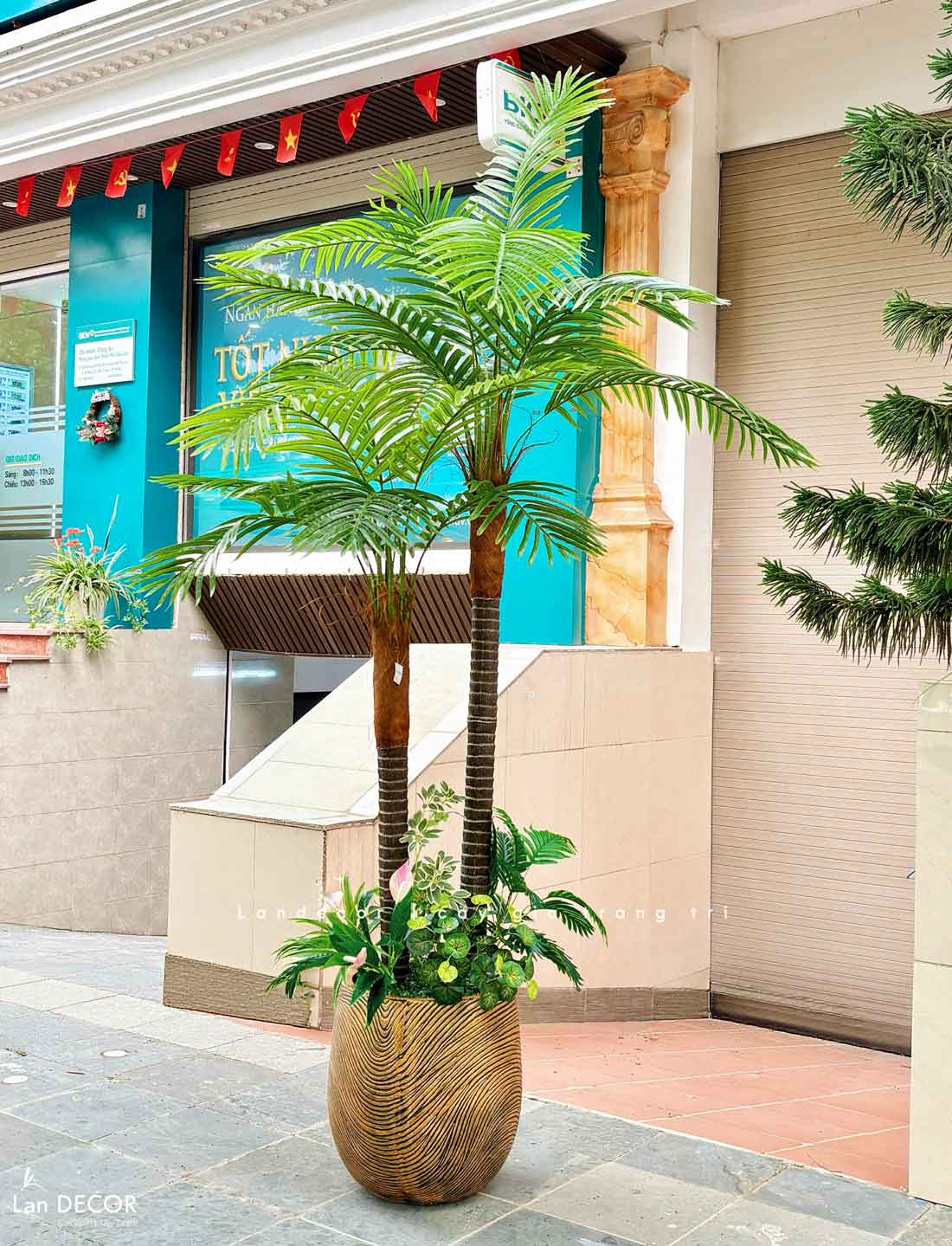 Dừa Cảnh Giả - Cây Dừa Giả Thiết Kế Tiểu Cảnh, Điểm Nhấn Không Gian Xanh- LC3851