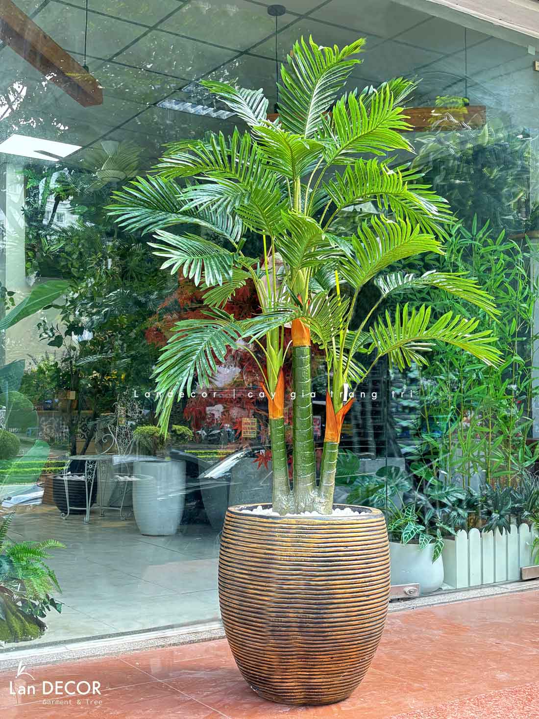 CHẬU CÂY DỪA TIỂU CẢNH PHONG CÁCH NHIỆT ĐỚI LAN DECOR - LC3062 MIX