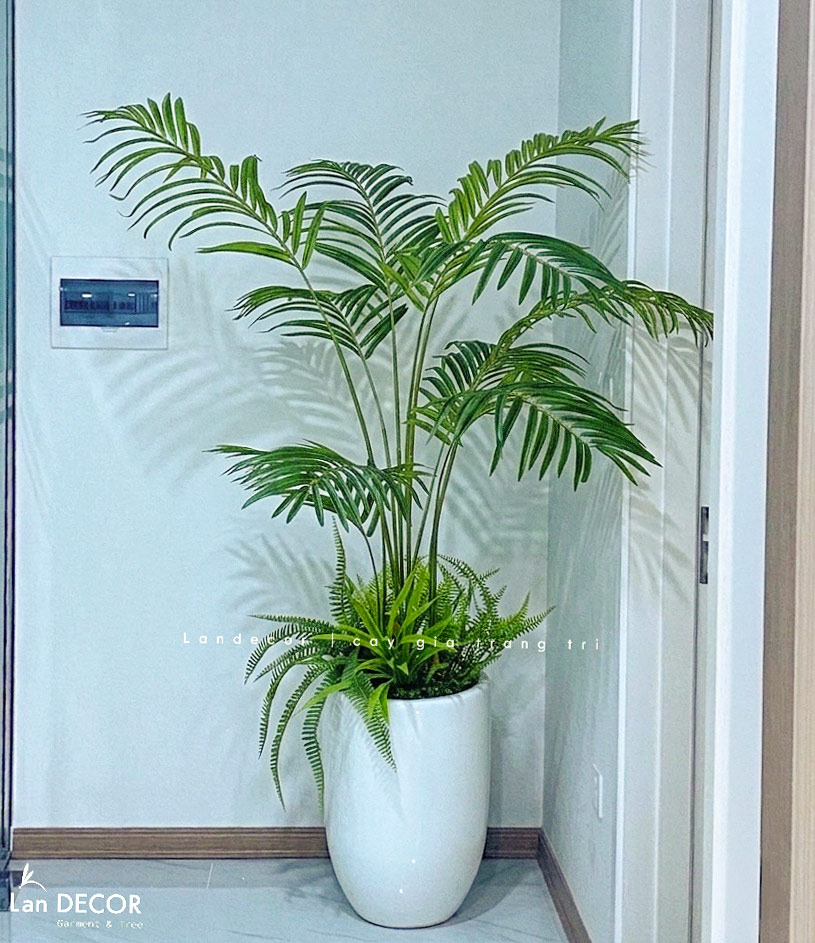 Cây Dừa Giả Decor Xanh Mát, Đẹp Tự Nhiên (120cm)- LC3041