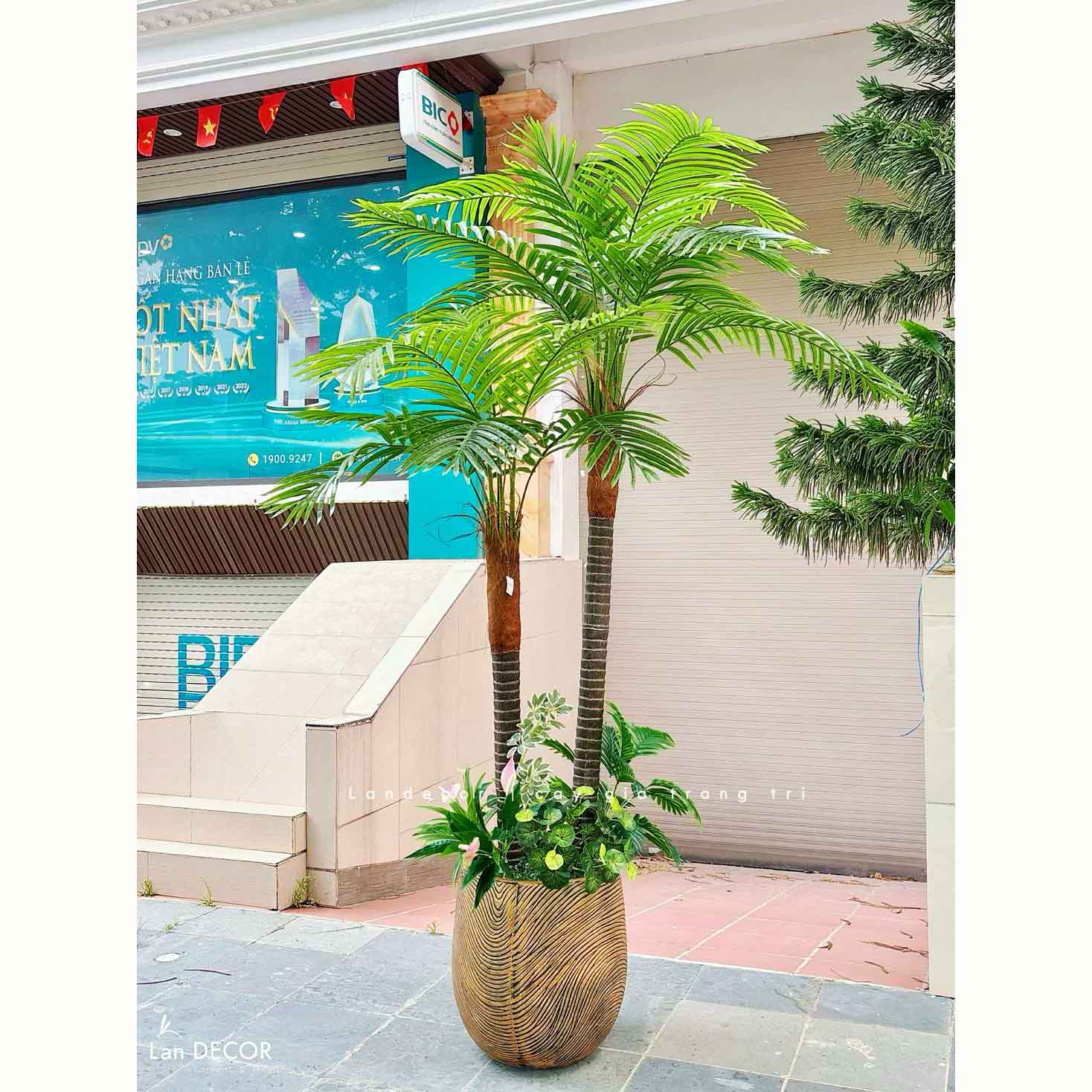 Dừa Cảnh Giả - Cây Dừa Giả Thiết Kế Tiểu Cảnh, Điểm Nhấn Không Gian Xanh- LC3851