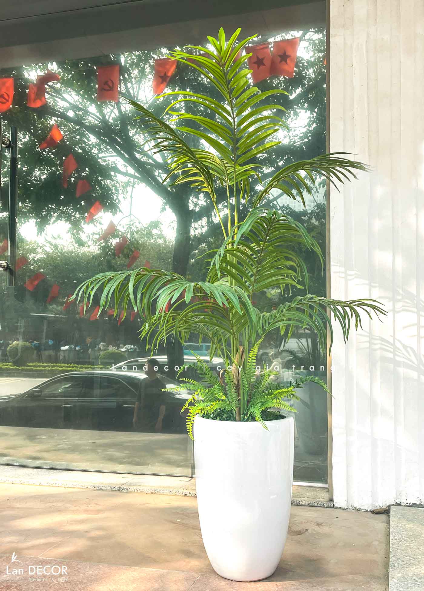 Cây Dừa Giả Decor Xanh Mát, Đẹp Tự Nhiên (120cm)- LC3041