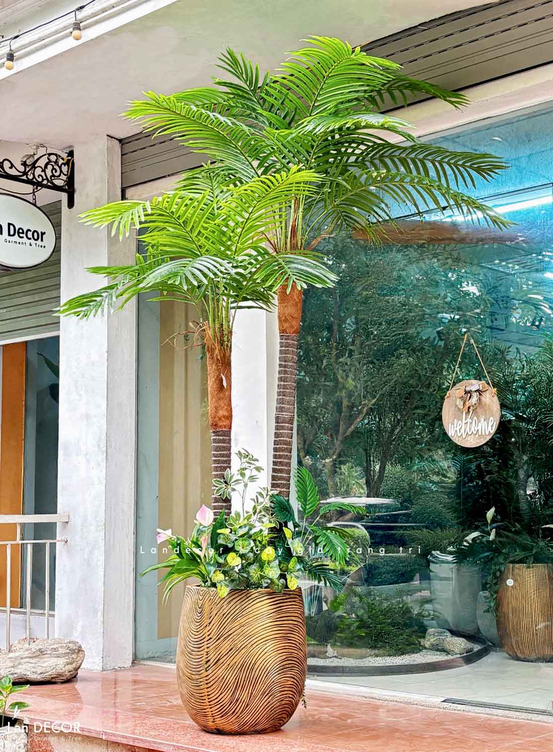 Dừa Cảnh Giả - Cây Dừa Giả Thiết Kế Tiểu Cảnh, Điểm Nhấn Không Gian Xanh- LC3851
