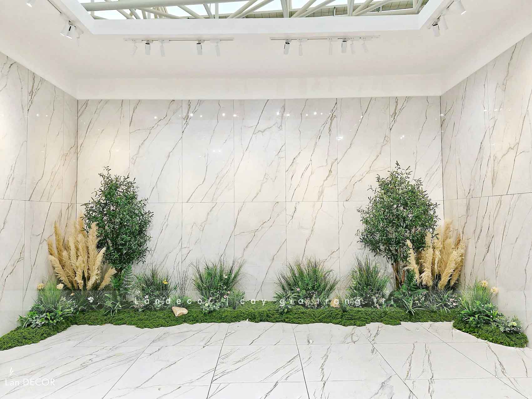 Thi Công Tiểu Cảnh Triển Lãm, Decor Concept Lau Khô Độc Đáo