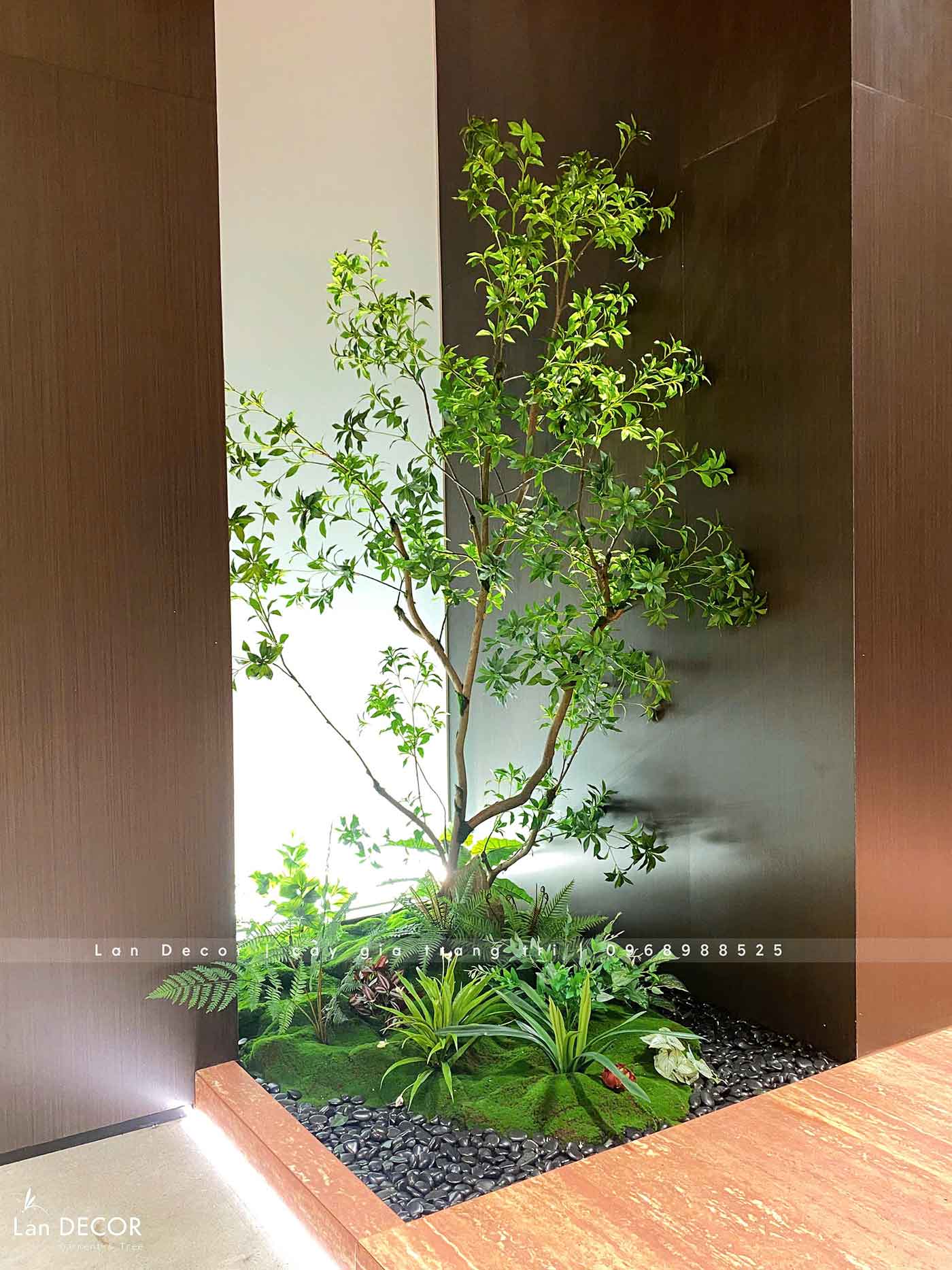 Thiết Kế Tiểu Cảnh Không Gian Xanh, Decor Lau Giả Tạo Điểm Nhấn Ấn Tượng, Hiện Đại