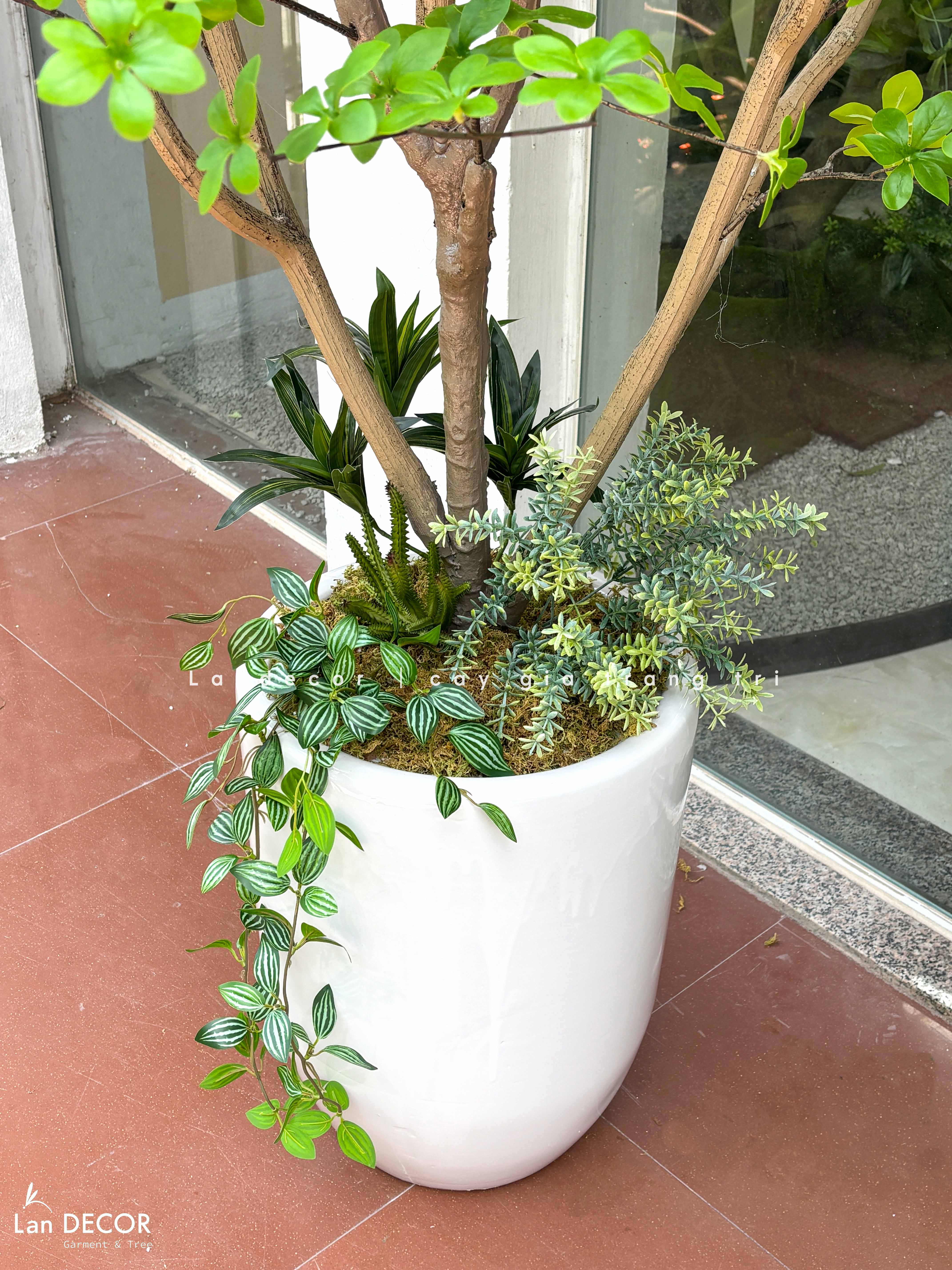 Cây Cảnh Giả- Cây Thạch Nam Giả Trang Trí Tiểu Cảnh  (190cm)- CC1369