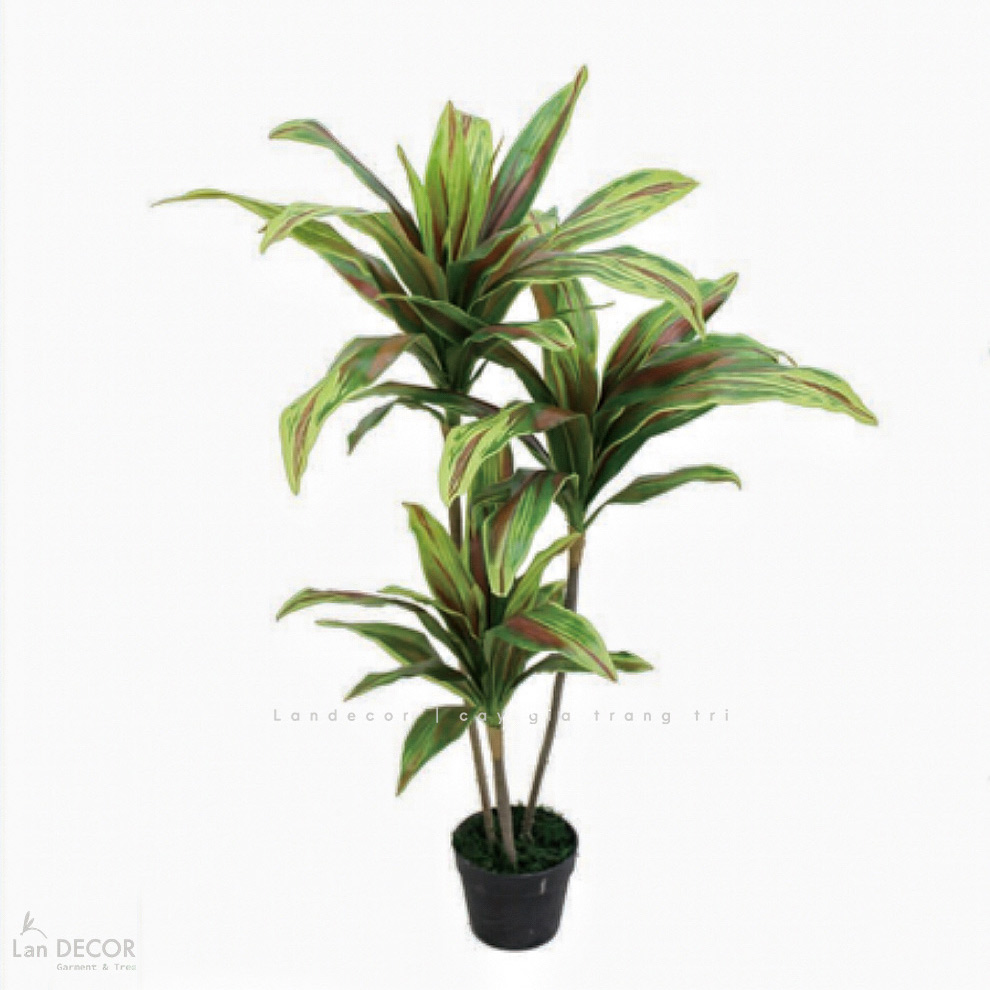 Cây Giả Trang Trí - Cây Tài Lộc Giả Thiết Kế Tiểu Cảnh Giả (100cm)- LC2989