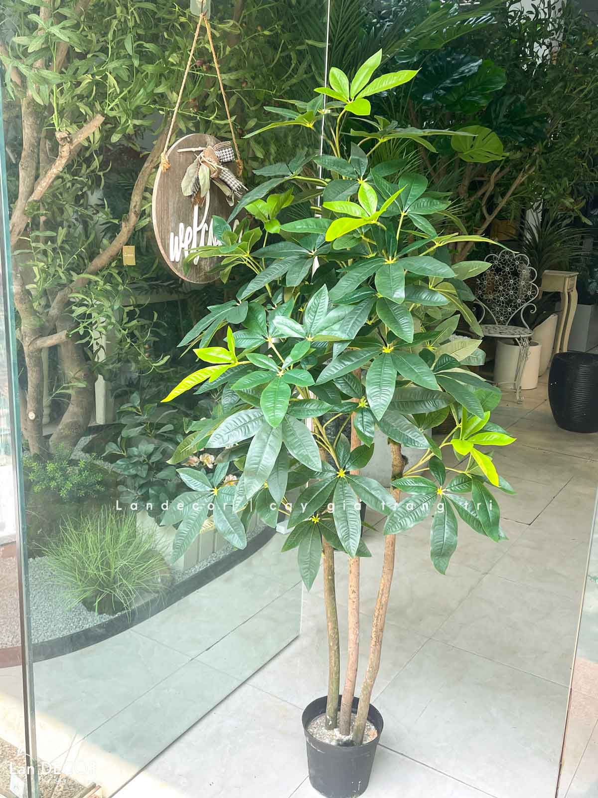 Cây Giả Trang Trí- Cây Kim Ngân Giả Thiết Kế Lan Decor (150cm)- LC3346-1