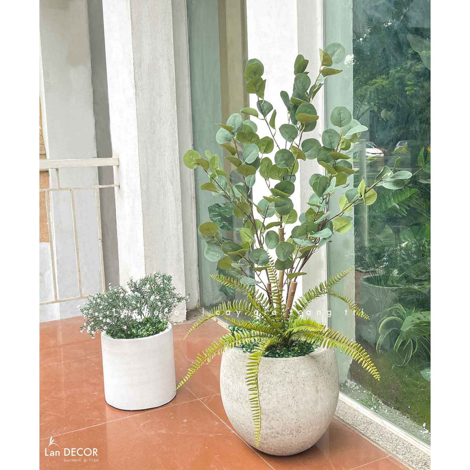 Cây Giả- Cây Kim Tiền Giả Decor Nội Thất (115cm)- CC1138