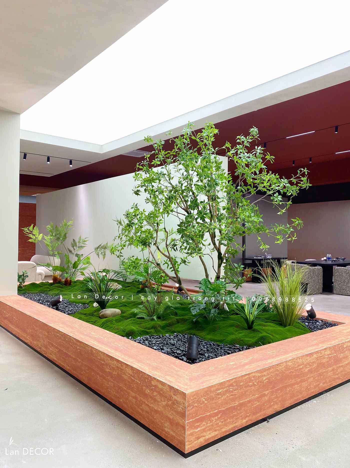 Thiết Kế Tiểu Cảnh Không Gian Xanh, Decor Lau Giả Tạo Điểm Nhấn Ấn Tượng, Hiện Đại
