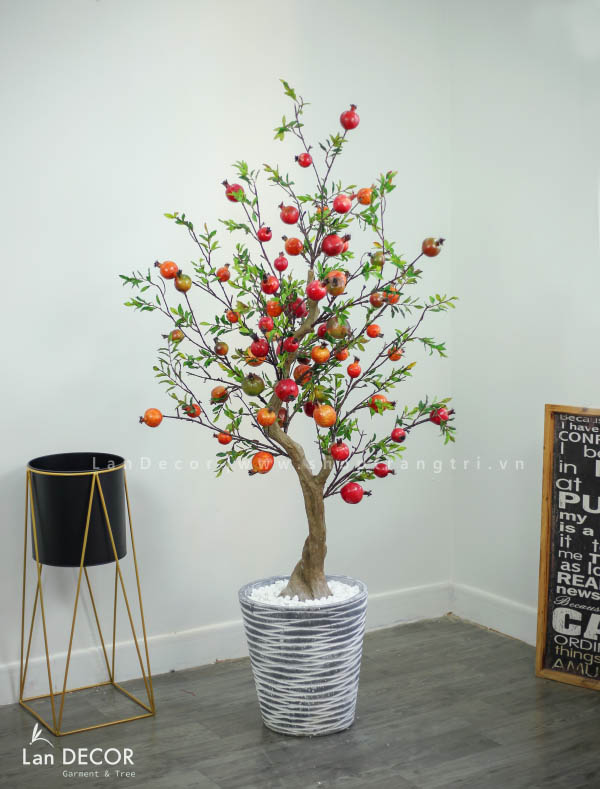 CÂY LỰU TRANG TRÍ NỘI THẤT HIỆN ĐẠI LAN DECOR (170CM) - CC154