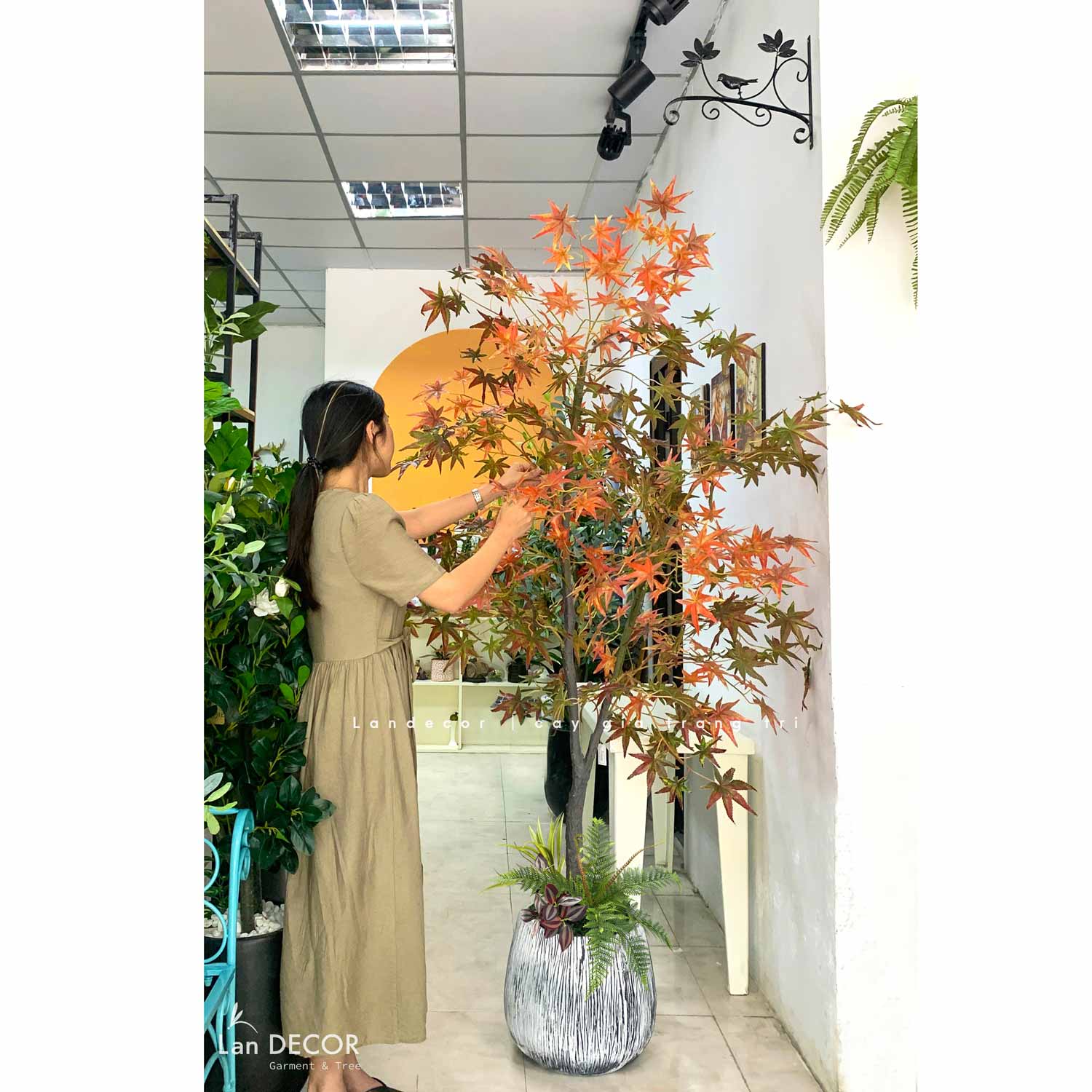 CÂY PHONG TRANG TRÍ NHÀ ĐẸP LANDECOR (190cm) - CC441