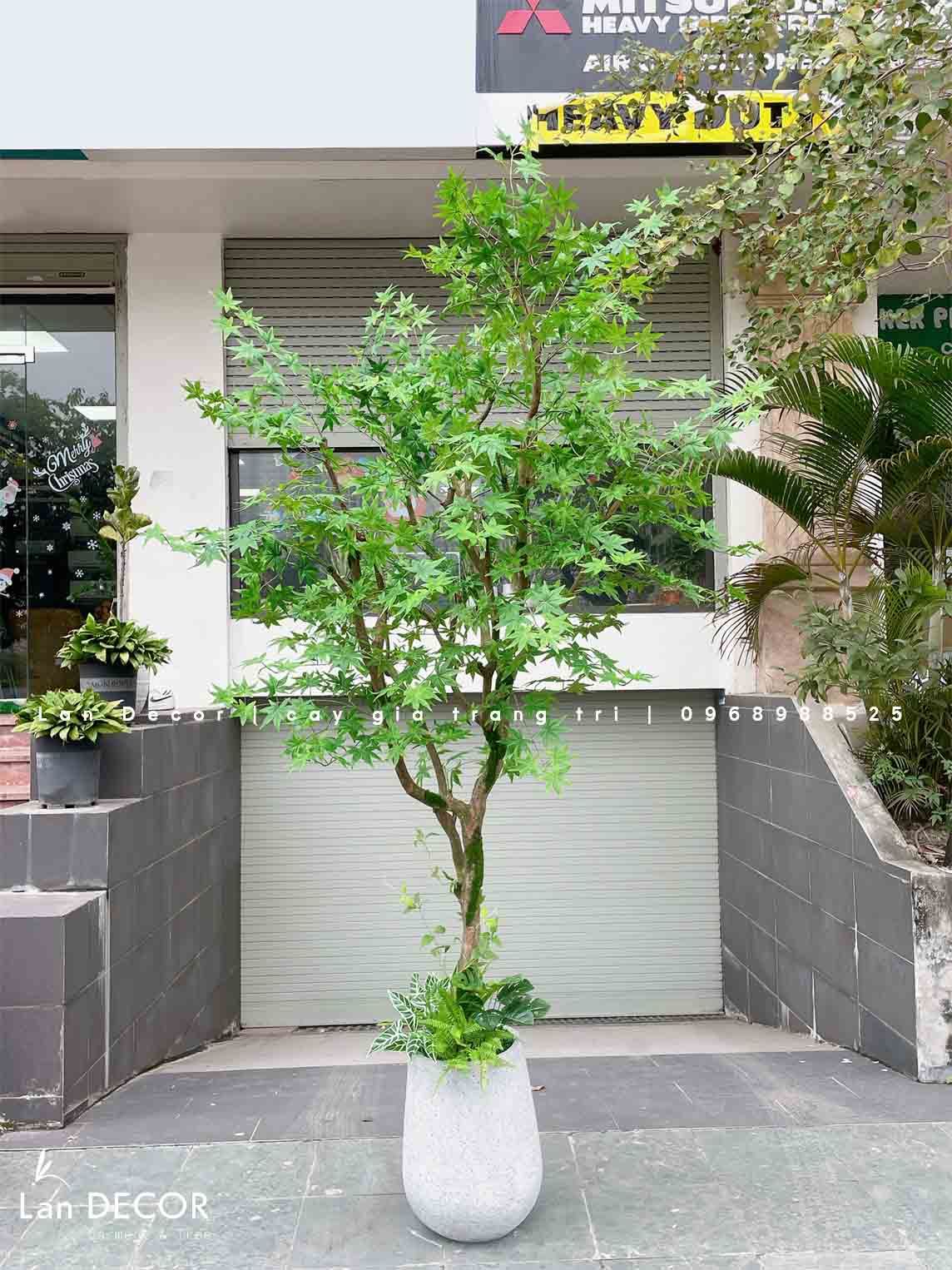 CÂY PHONG XANH LÁ GIẢ THIẾT KẾ LAN DECOR (2m6) - CC821