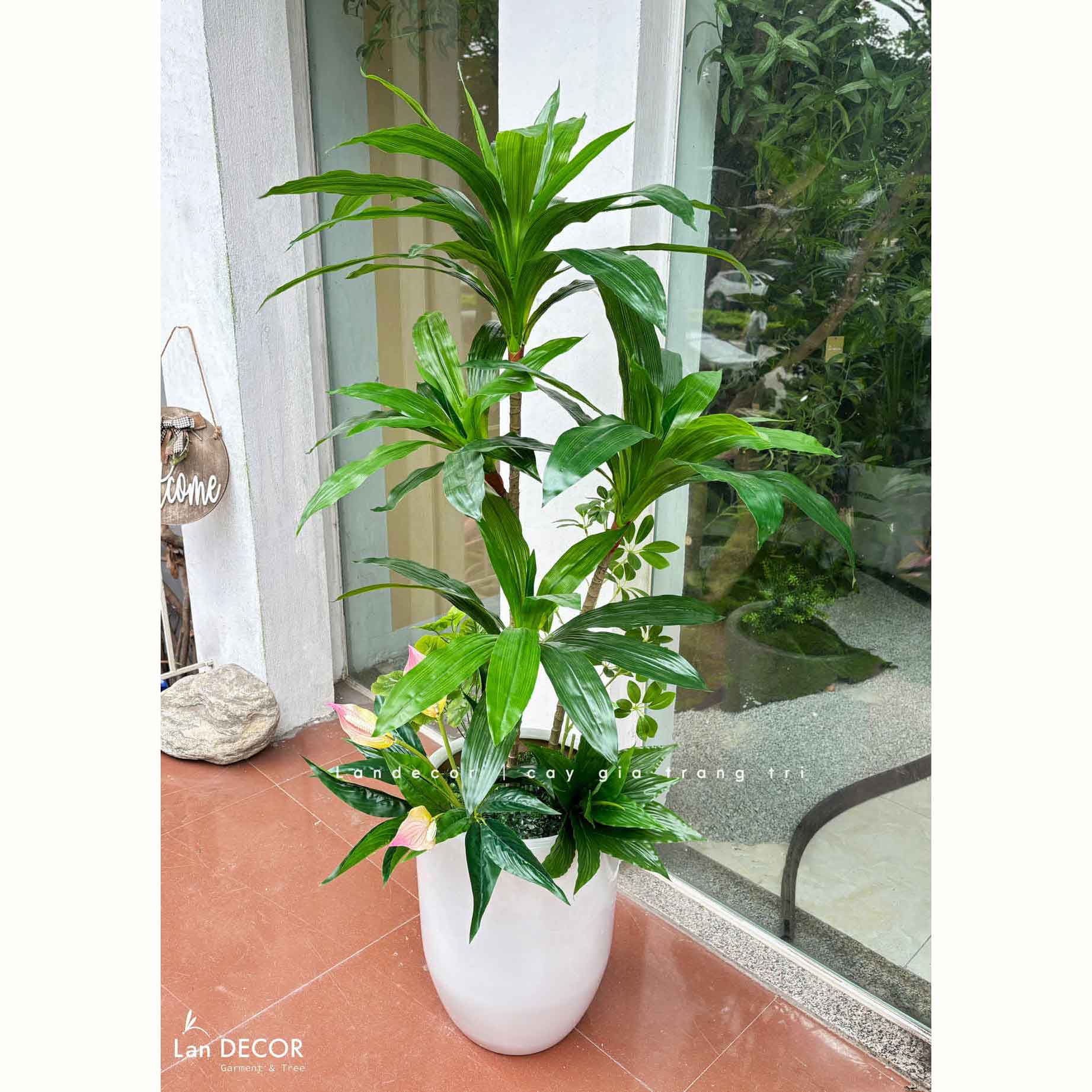 Cây Giả - Cây Tài Lộc Giả Decor Tiểu Cảnh (120cm)- LC3232