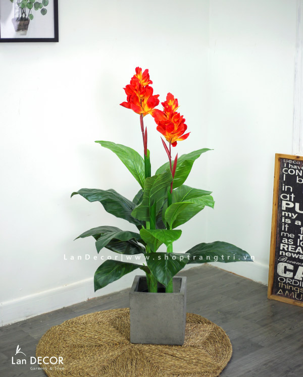 CÂY TÀI LỘC HOA TRANG TRÍ ĐẸP LAN DECOR - LC1802