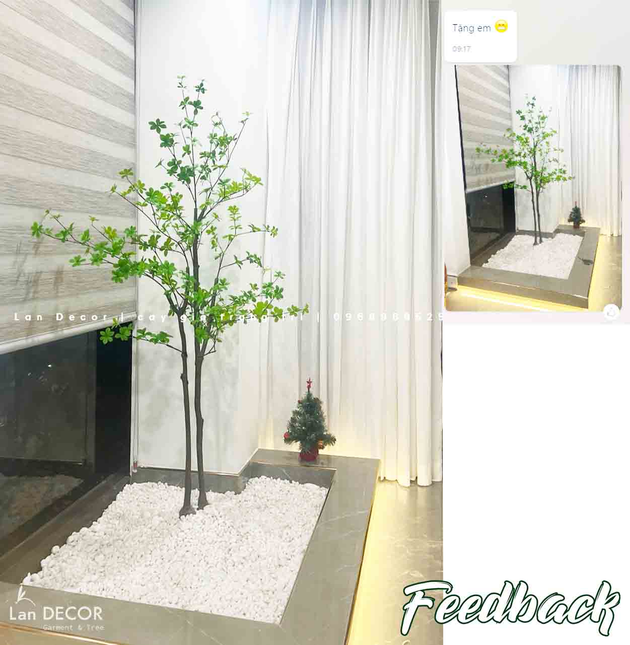 Cành Lá Giả Decor, Cành Thạch Nam Nhật Bản Trang Trí Nhà Đẹp - HC996