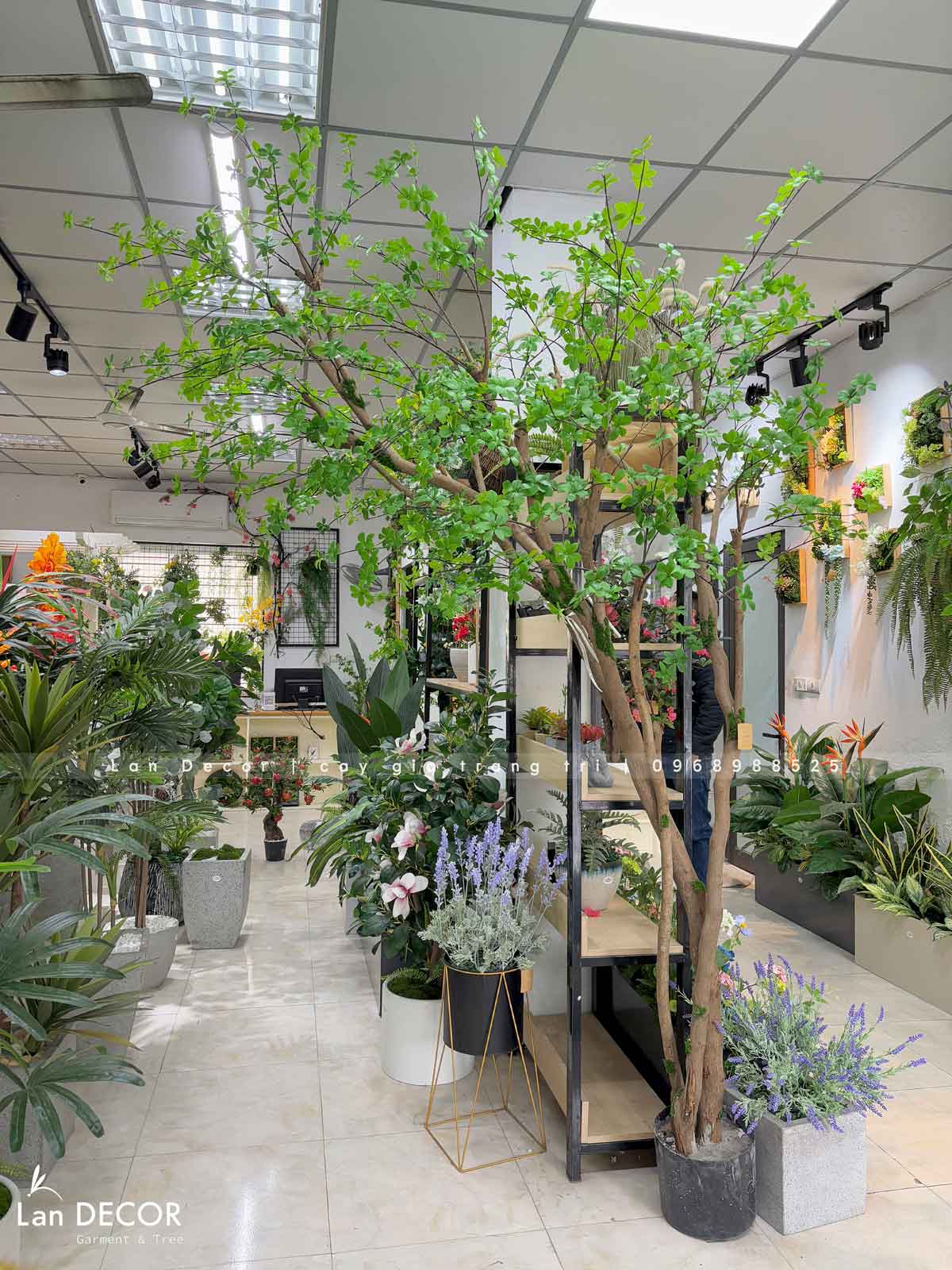 Cây Giả Trang Trí- Cây Thạch Nam Dáng Huyền Decor Ấn Tượng (2m8)- CC1013