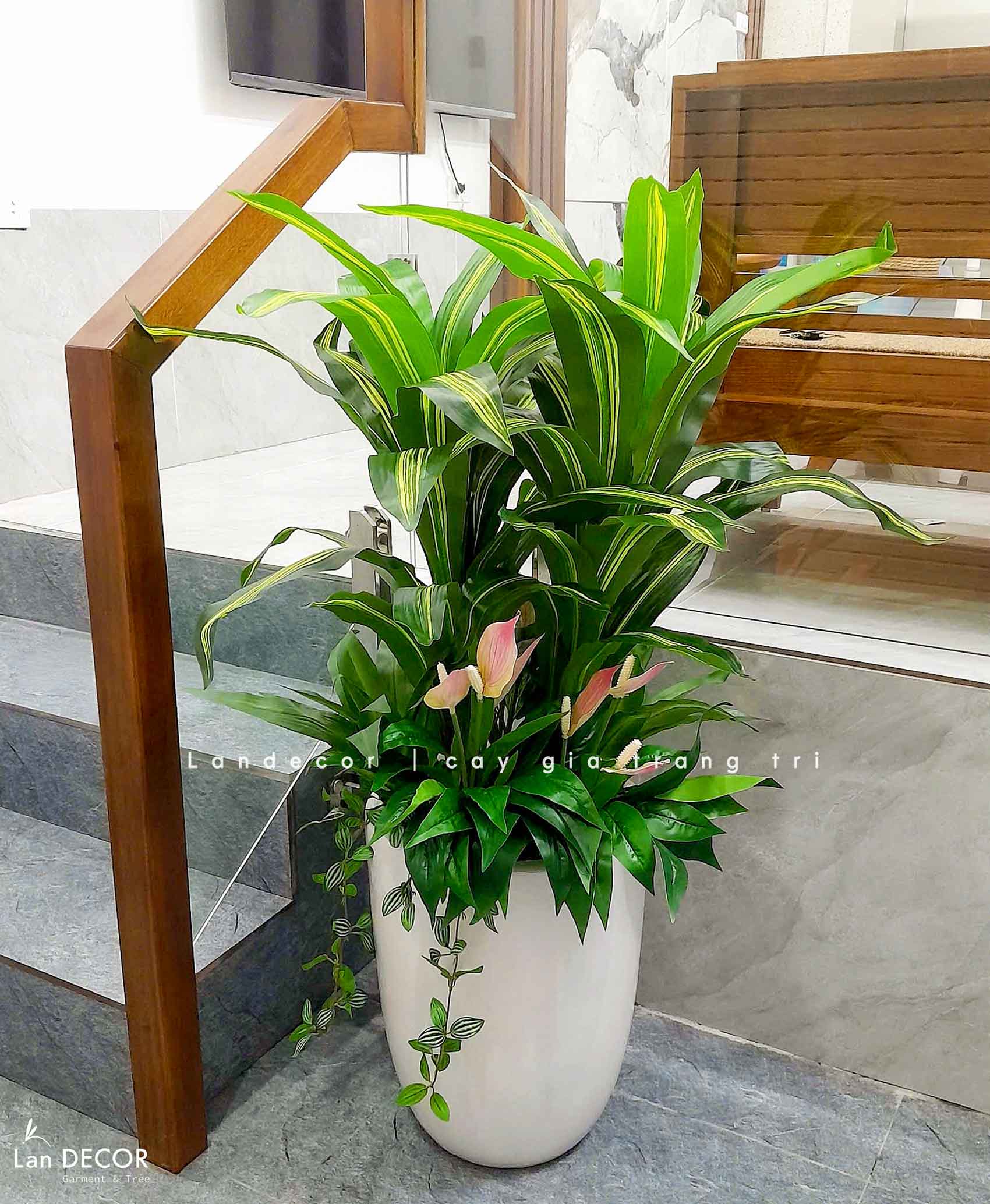 Cây Giả Decor- Cây Thiết Mộc Lan Giả Tiểu Cảnh (90cm)- LC2398
