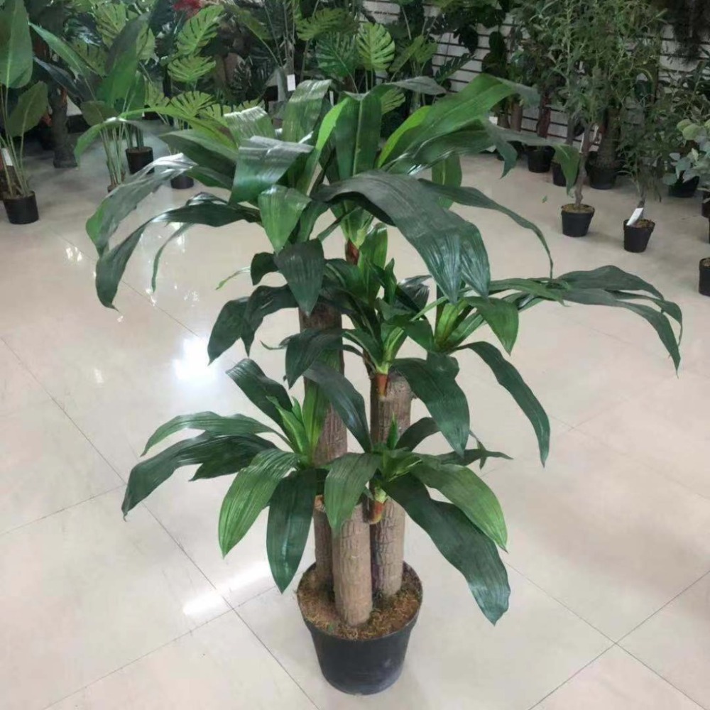 Cây Giả Trang Trí- Cây Thiết Mộc Lan Giả Decor Phòng Khách (135cm) - LC1759-1