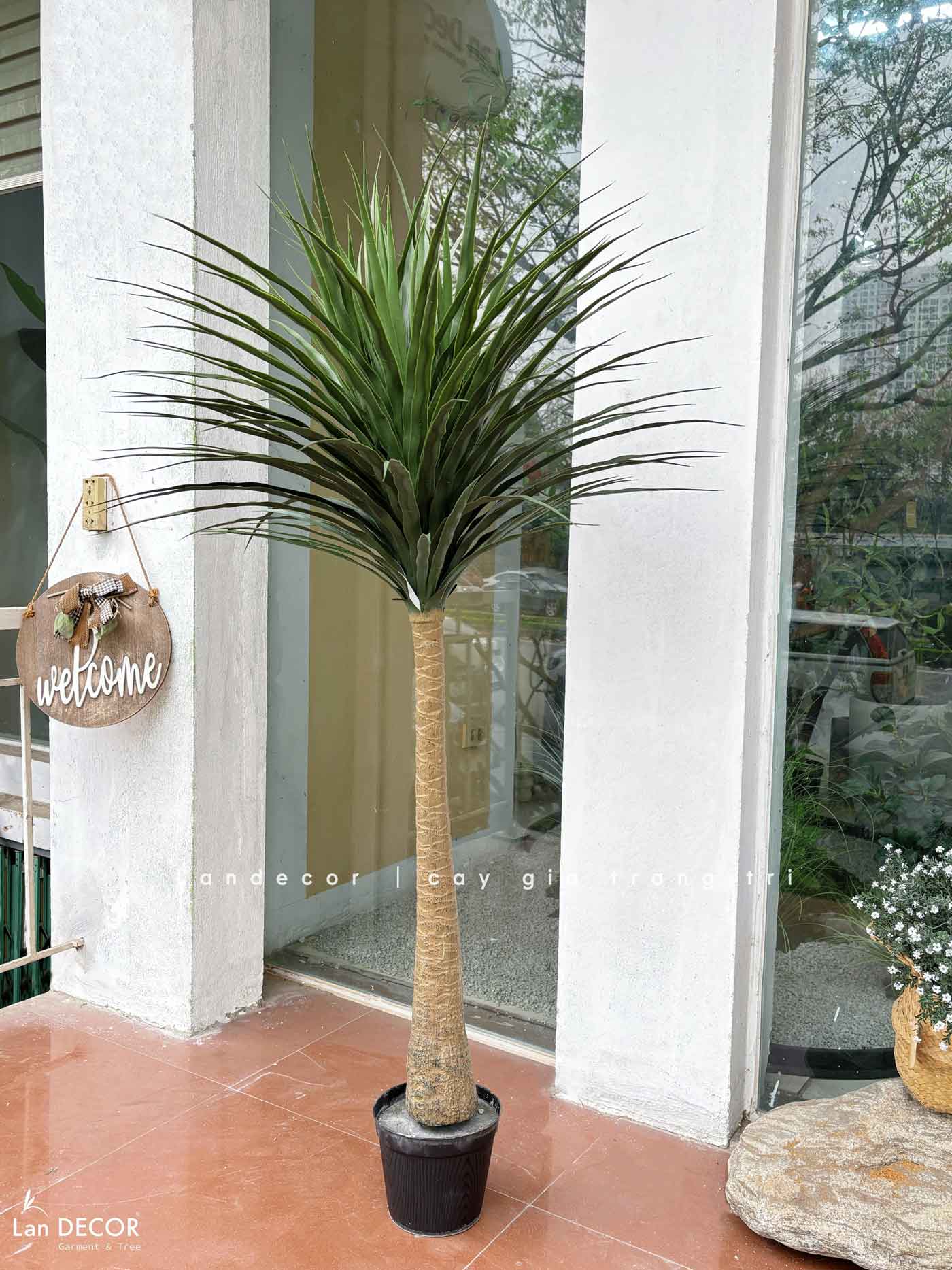 Cây Giả Decor- Cây Yucca Giả Thiết Kế Không Gian Phong Cách Hiện Đại (150cm)- LC3638